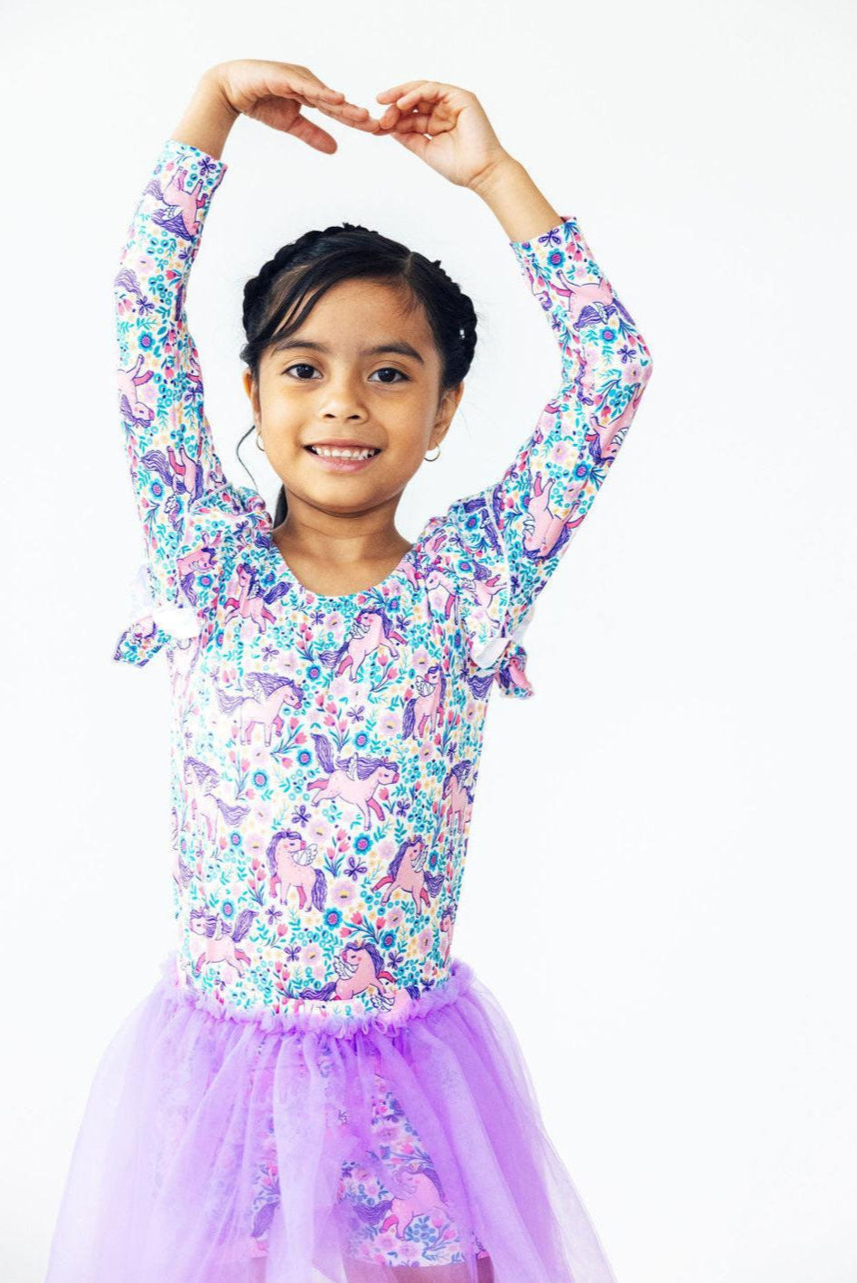 Head in the Clouds L/S Flutter Sleeve Leotard 2