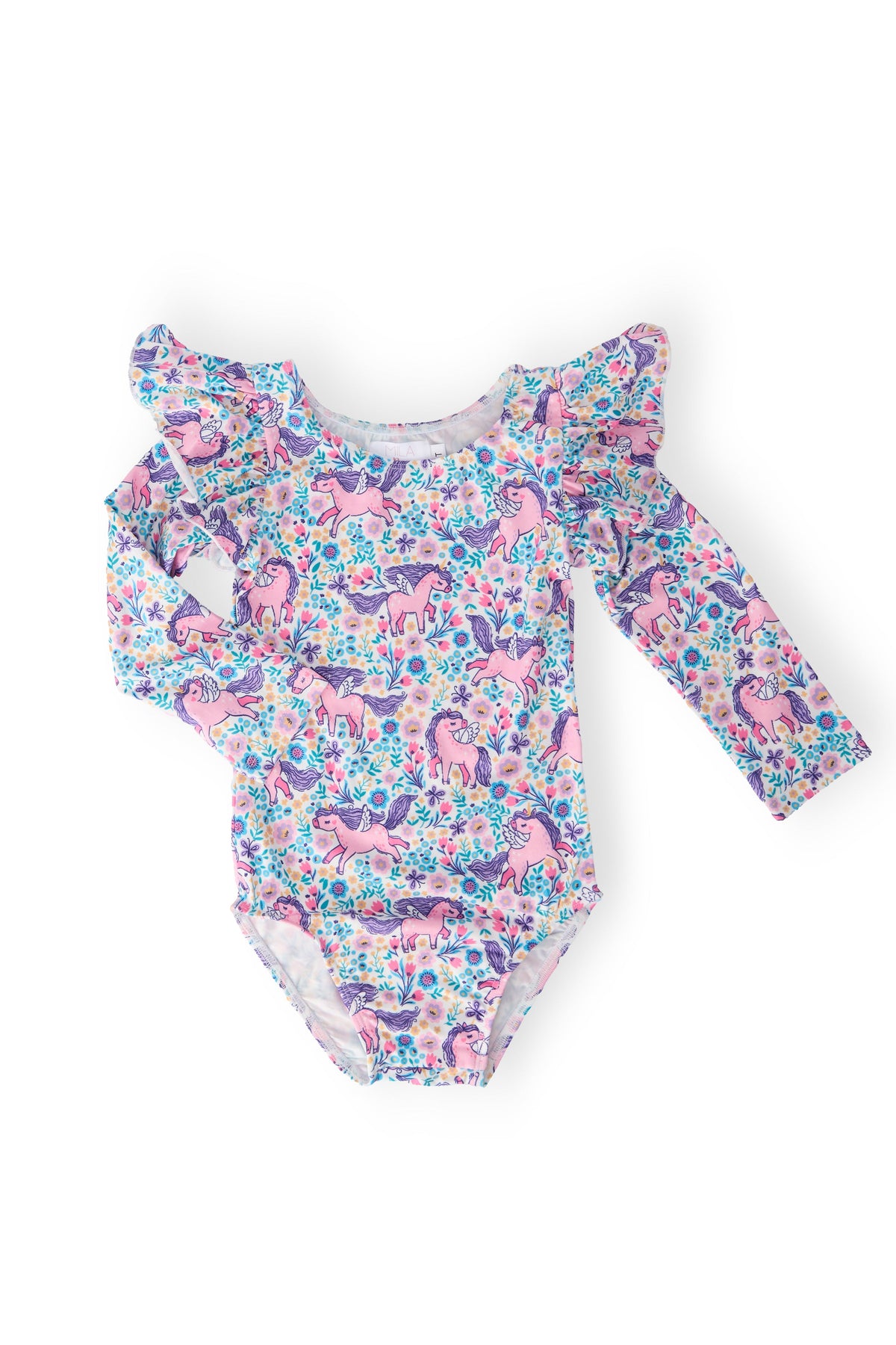 Head in the Clouds L/S Flutter Sleeve Leotard 1