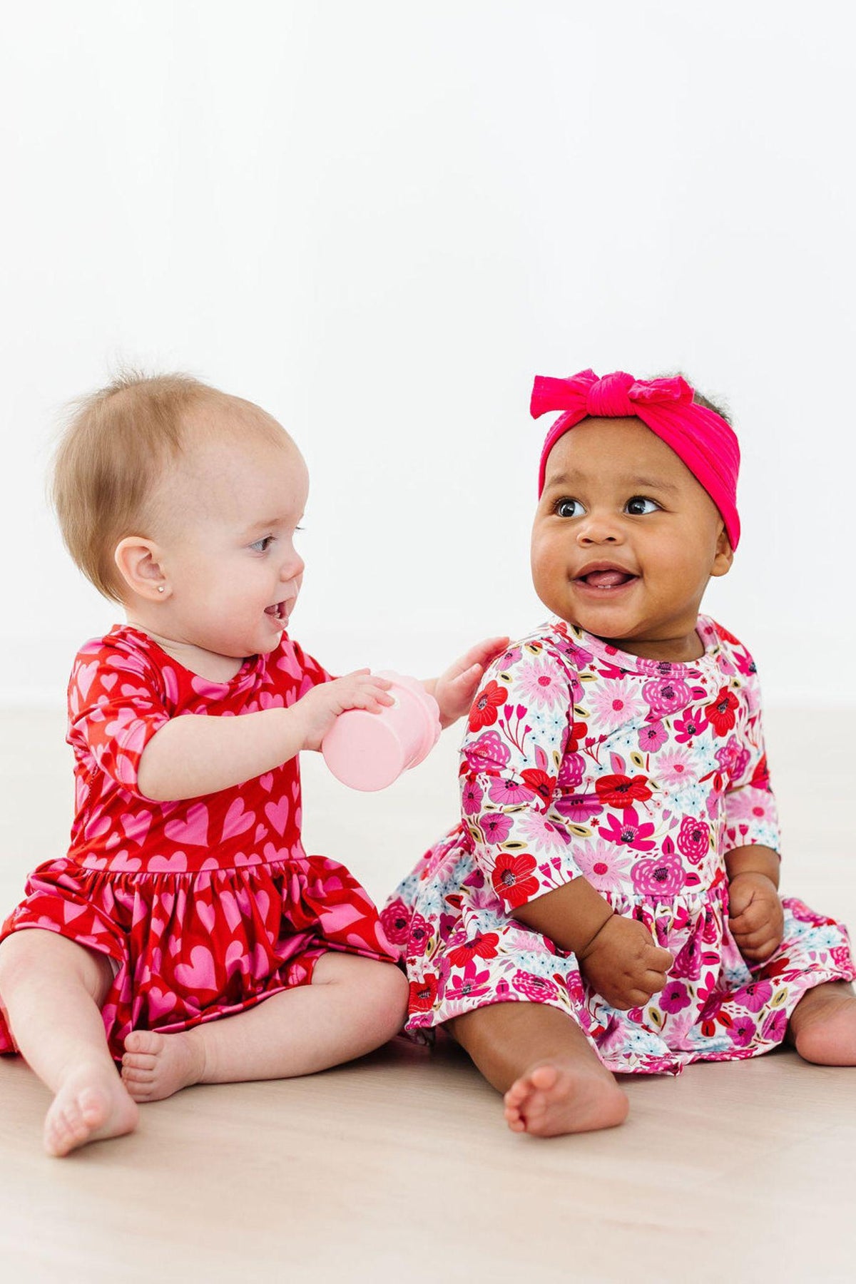 Hearts & Hugs 3/4 Sleeve Twirl Bodysuit 2