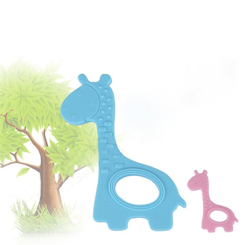 New  Cute Giraffe Appease Teether Toy Teething Chew Toddler Silicone  Natural Organic Food Perfect For Baby Boys and Girls 5