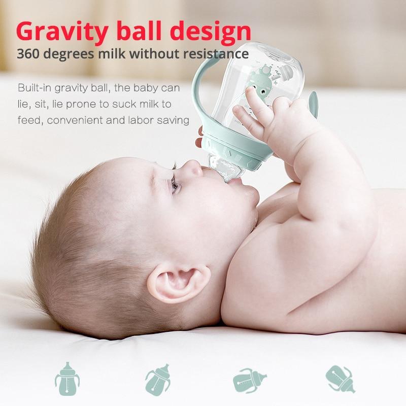 Baby Bottles Drinking Cup Feeding Bottle Wide-Caliber Drinking Milk Drinking Water Dual-use Bottle For baby and Kids 5