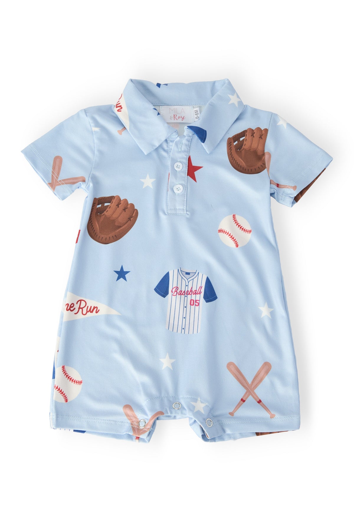 Home Run Polo Shorty One-Piece 1