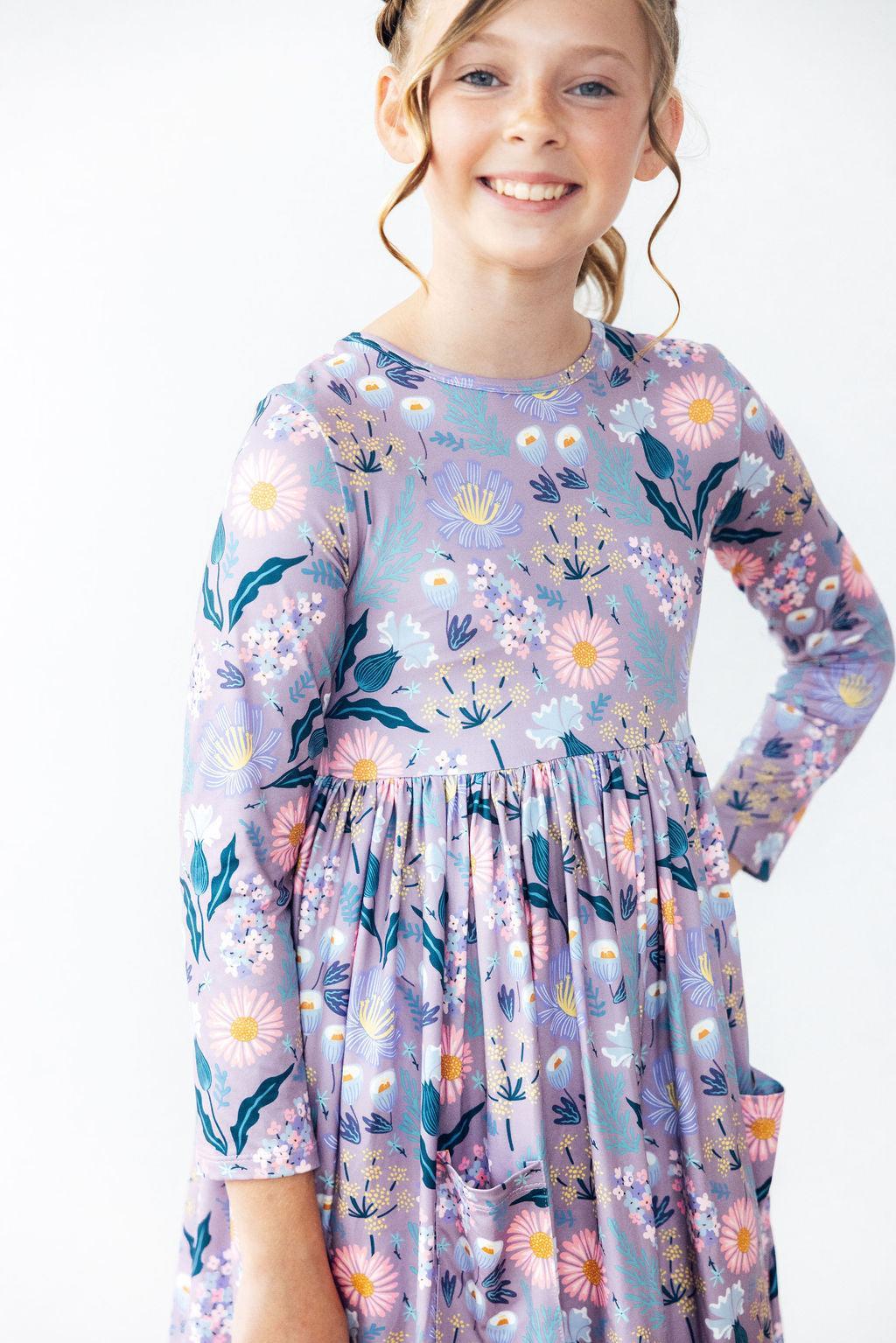 Honeysuckle L/S Pocket Twirl Dress 3