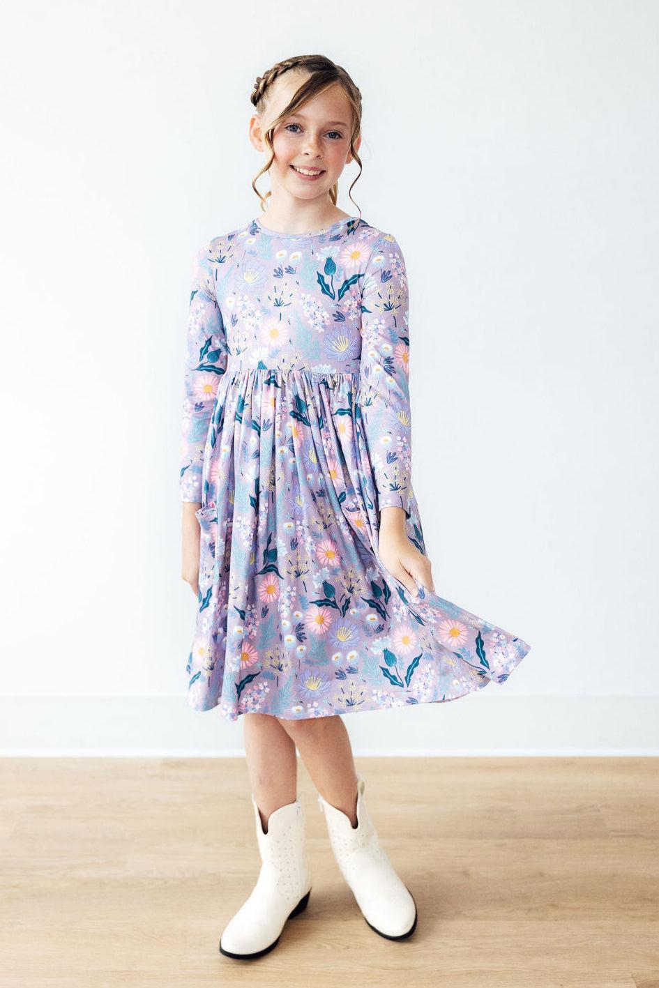 Honeysuckle L/S Pocket Twirl Dress 4