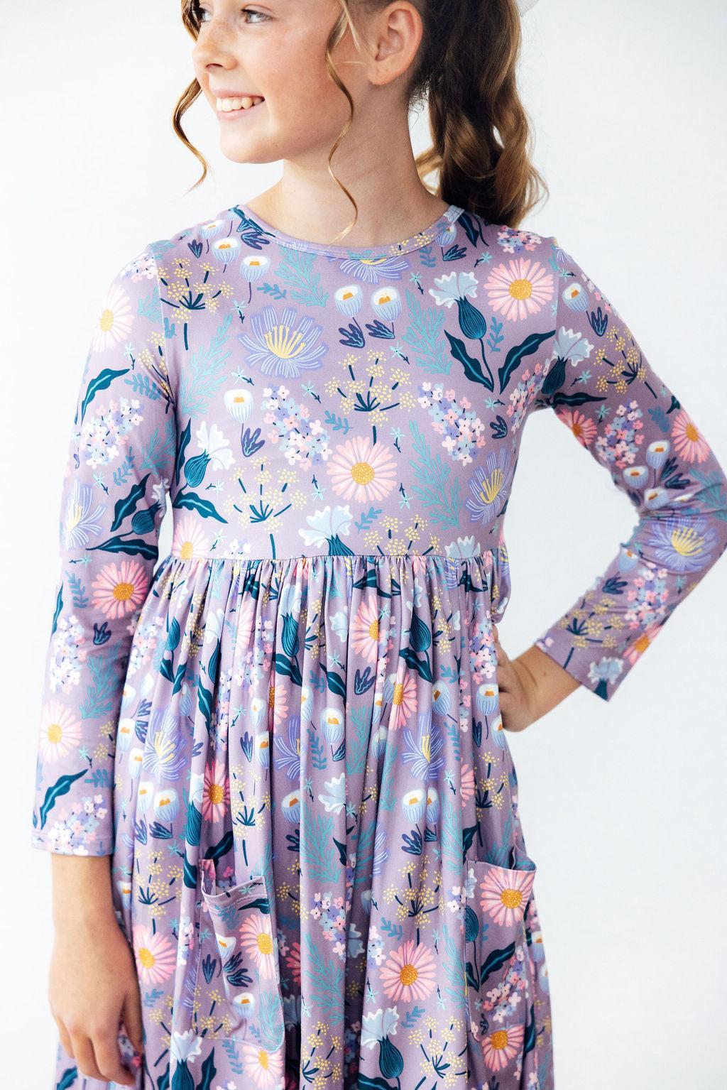 Honeysuckle L/S Pocket Twirl Dress 1