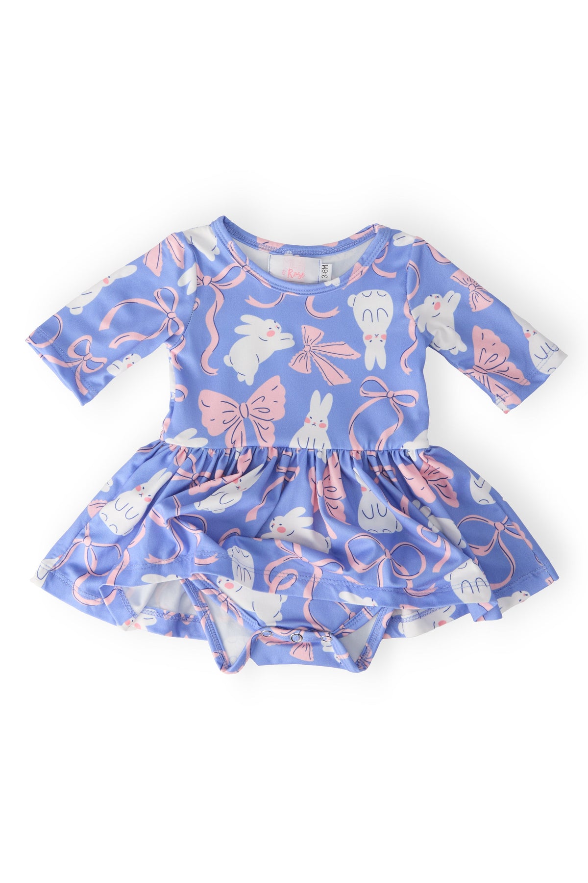 Hop, Skip & Twirl 3/4 Sleeve Twirl Bodysuit 4
