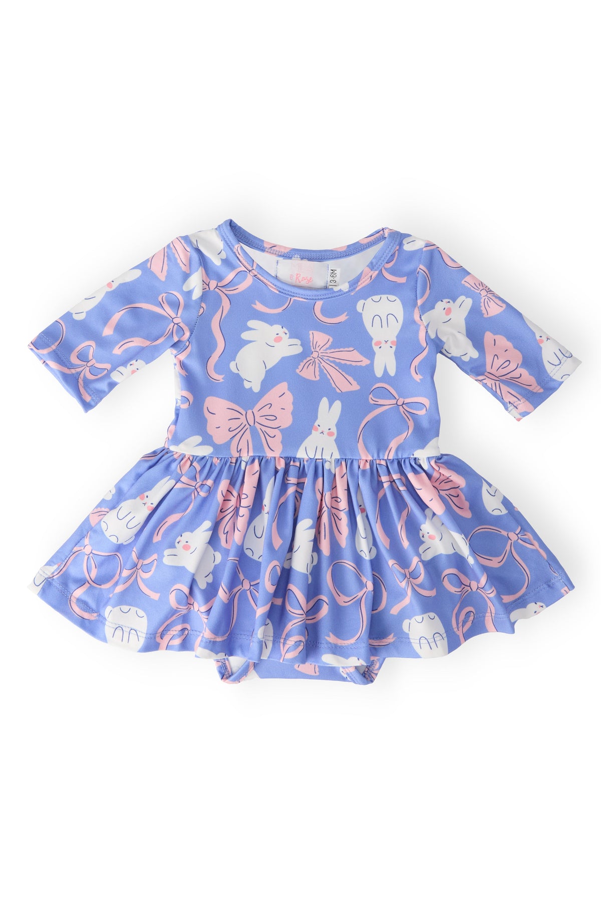 Hop, Skip & Twirl 3/4 Sleeve Twirl Bodysuit 1