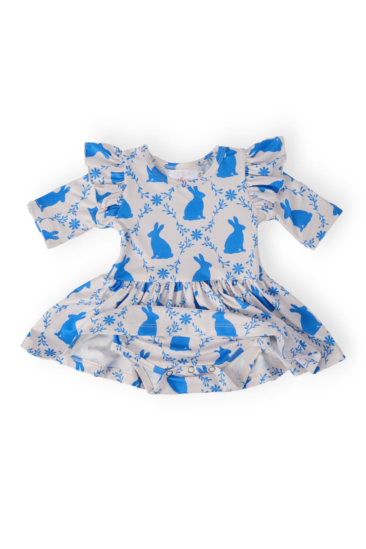 Hop 'til You Drop 3/4 Sleeve Twirl Flutter Bodysuit 2