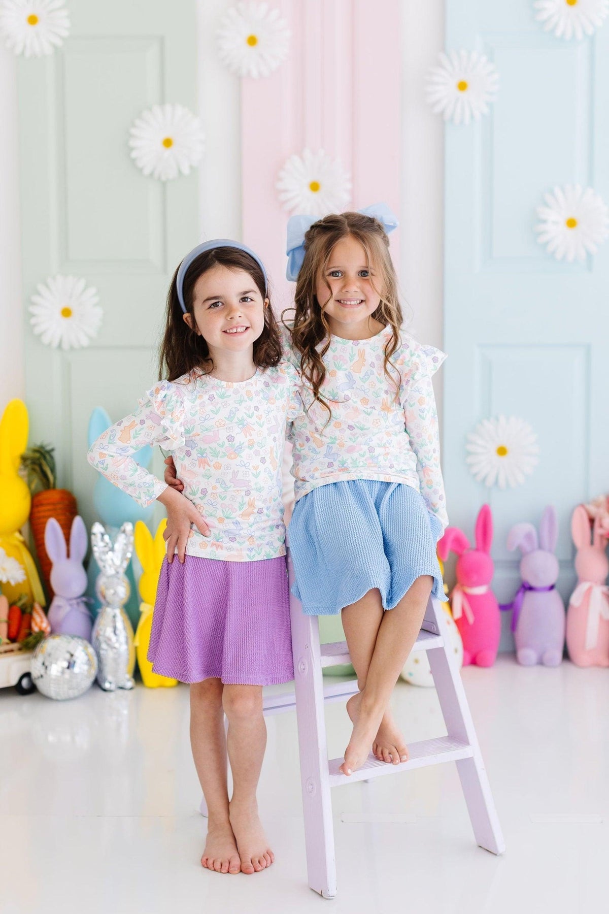 Hoppy Easter L/S Ruffle Tee 2