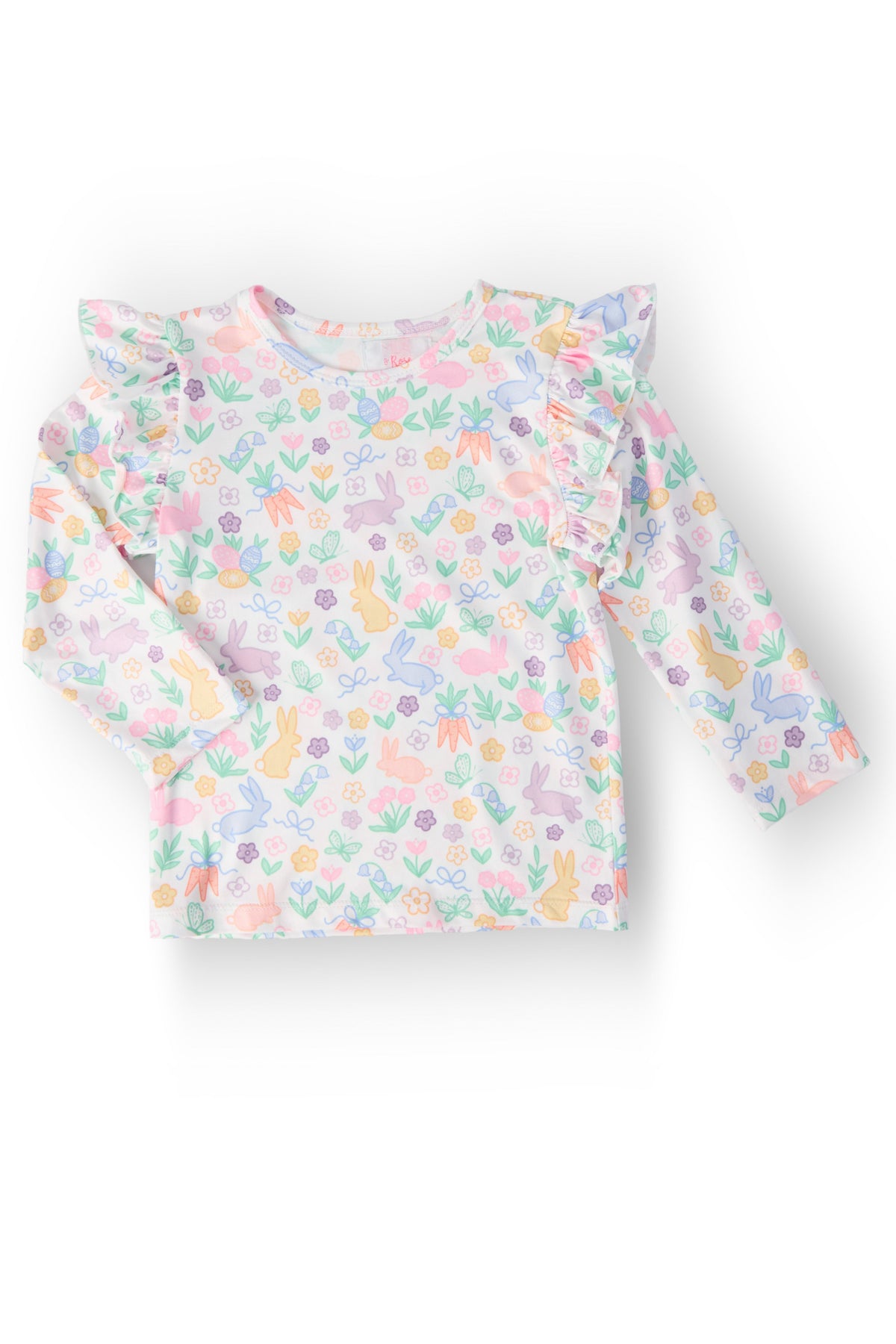 Hoppy Easter L/S Ruffle Tee 1