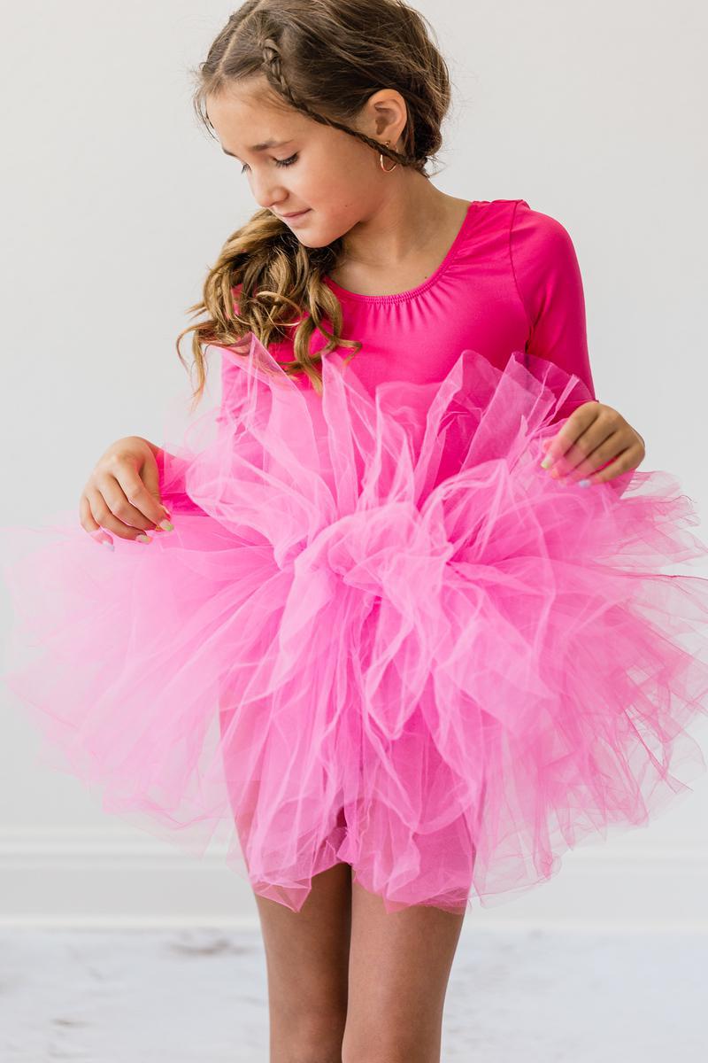 Hot Pink 3/4 Tutu Leotard 5