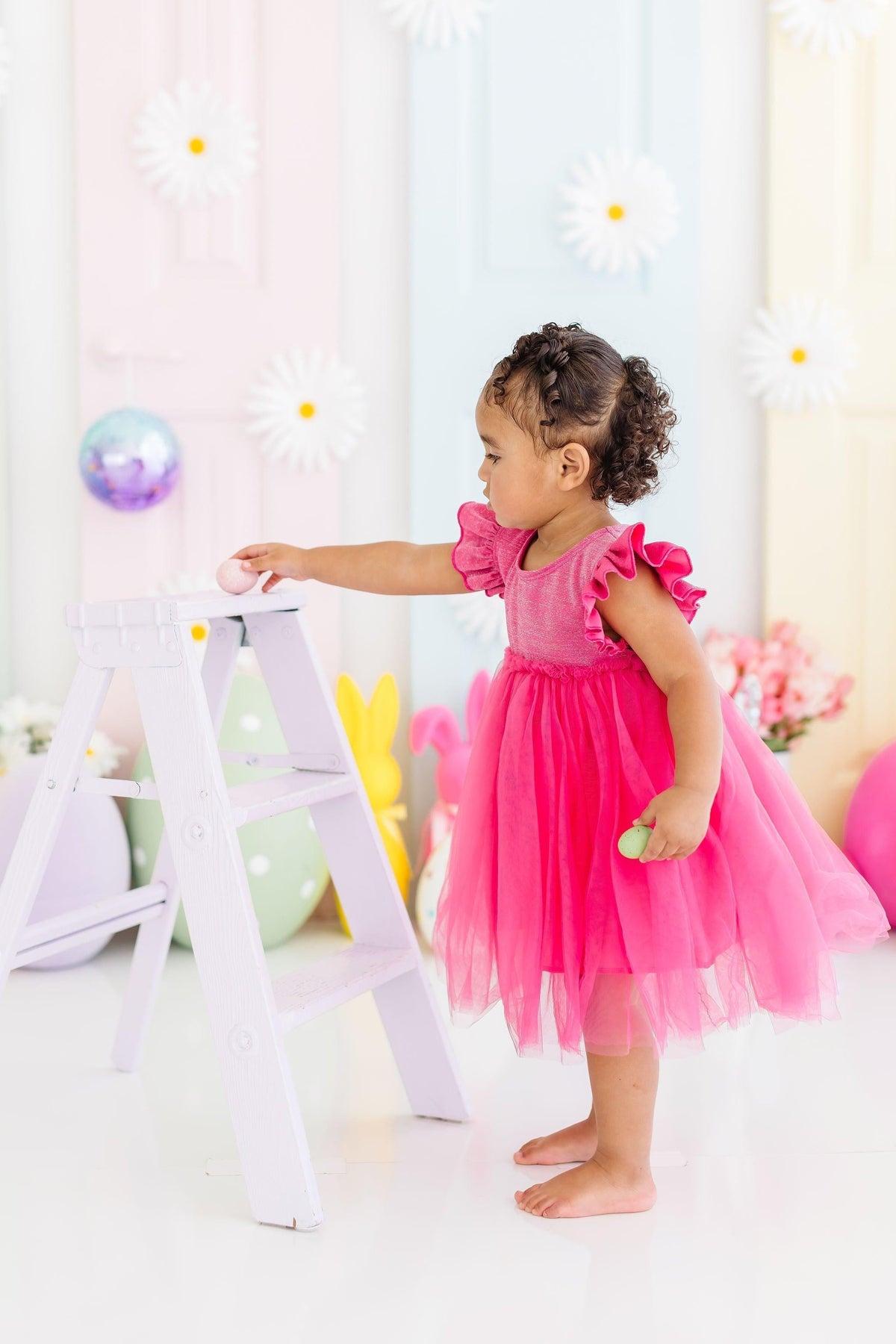 Hot Pink Shimmer Tutu Dress 4