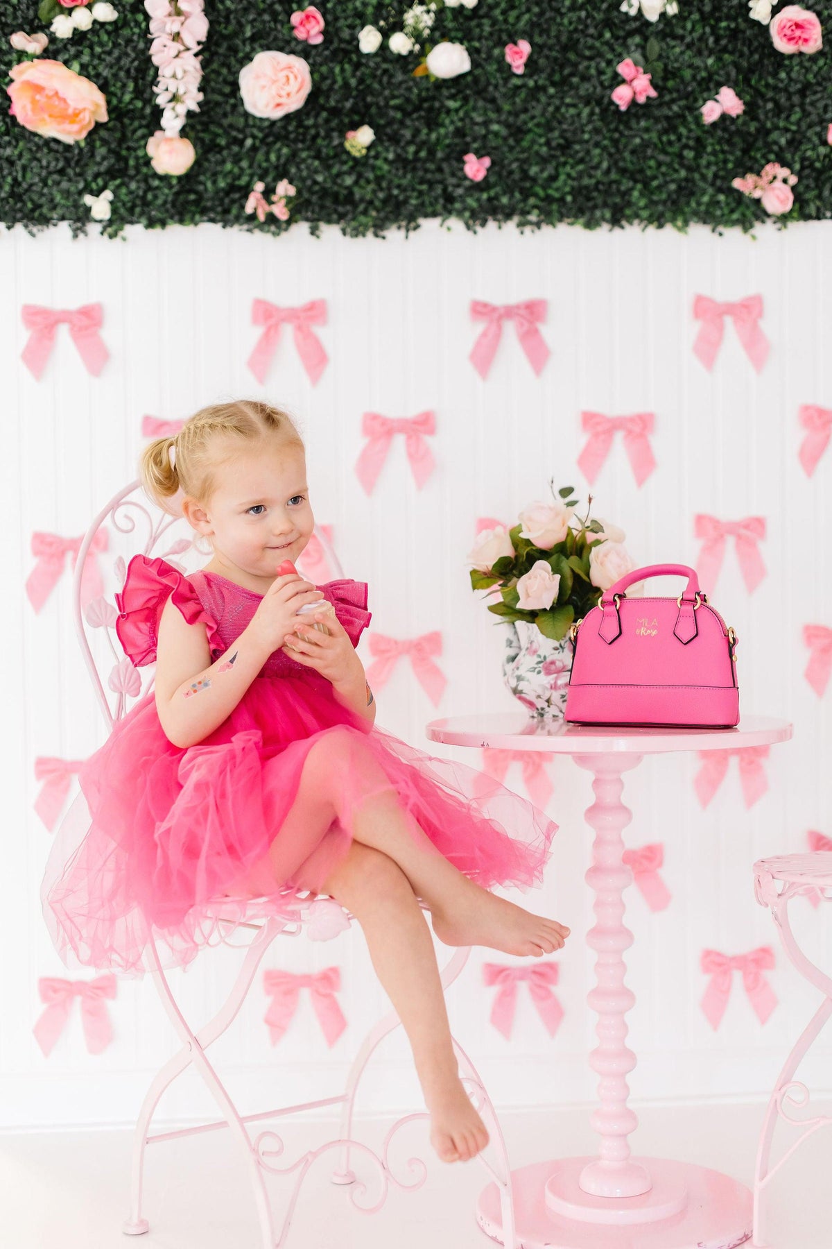Hot Pink Shimmer Tutu Dress 5
