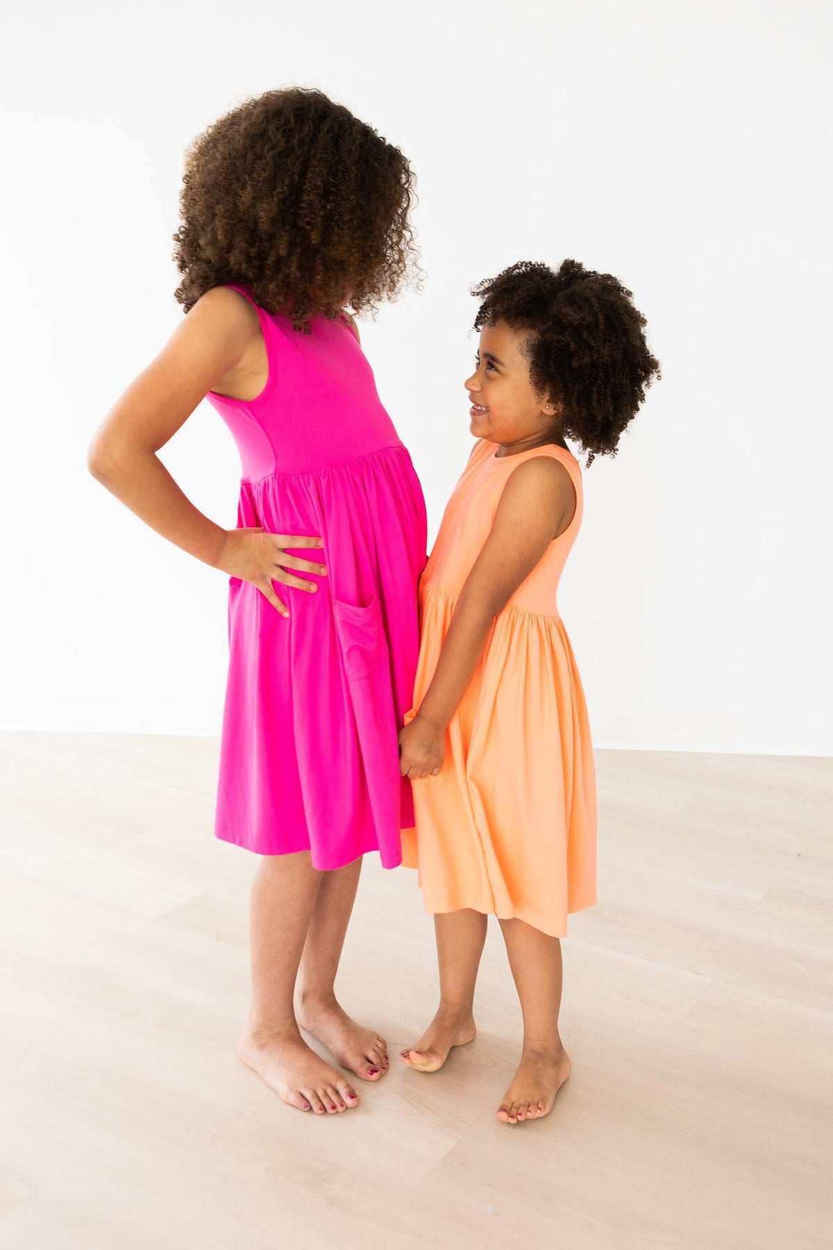 Hot Pink Tank Pocket Twirl Dress 5