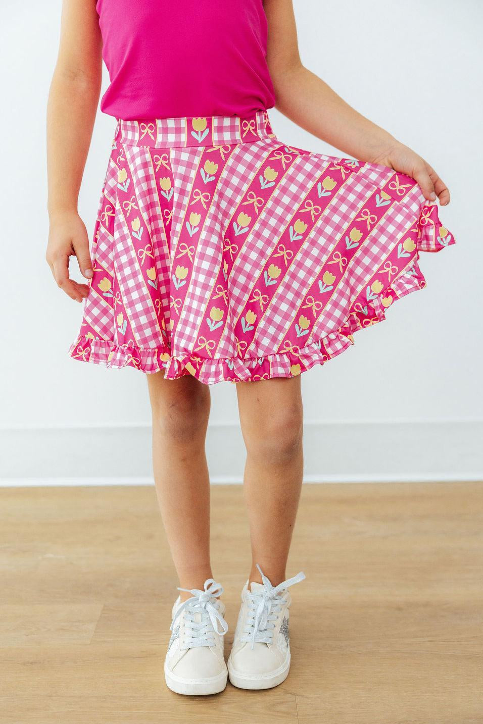 I Love You Tulip Much Ruffle Twirl Skort 1