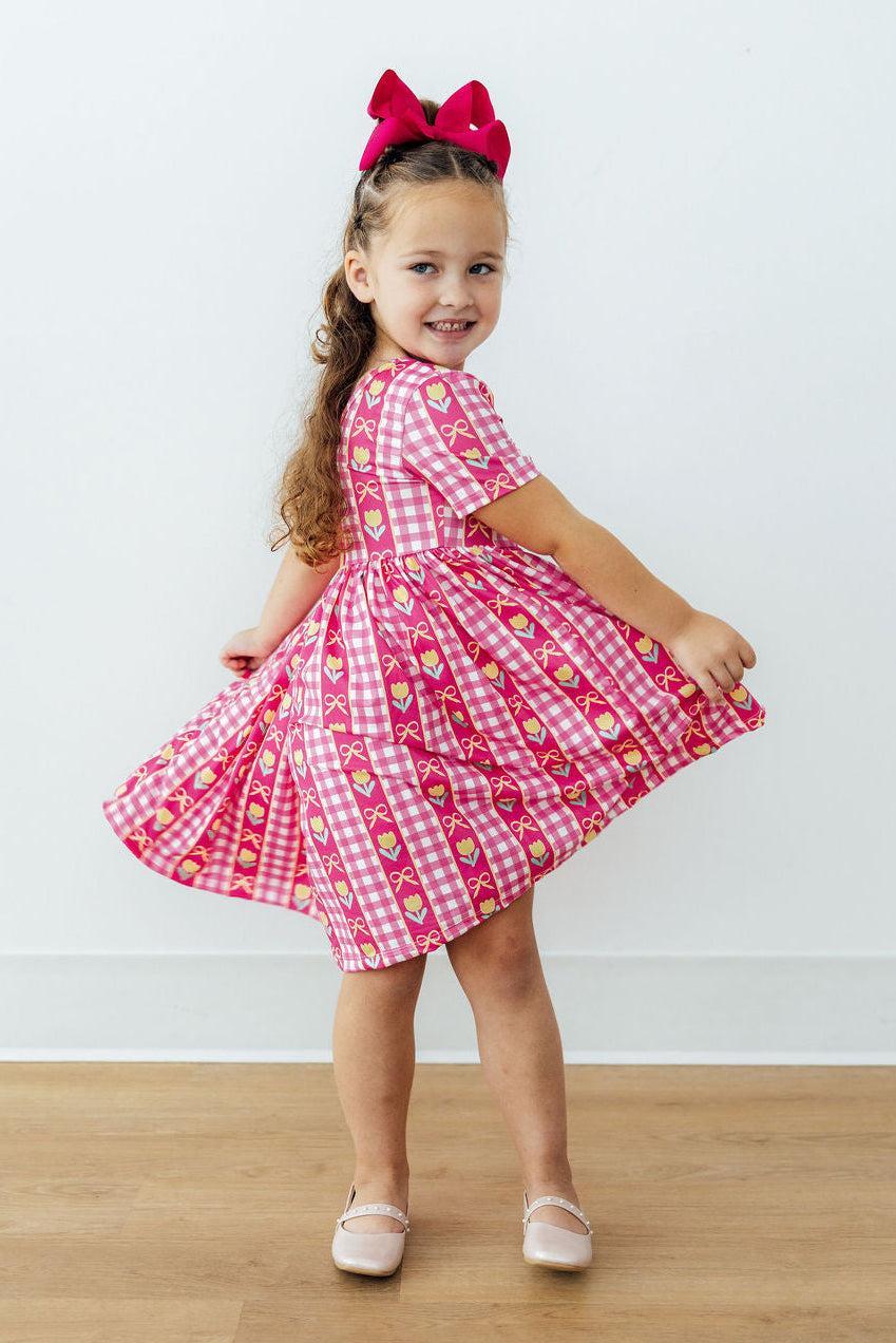 I Love You Tulip Much S/S Pocket Twirl Dress 3