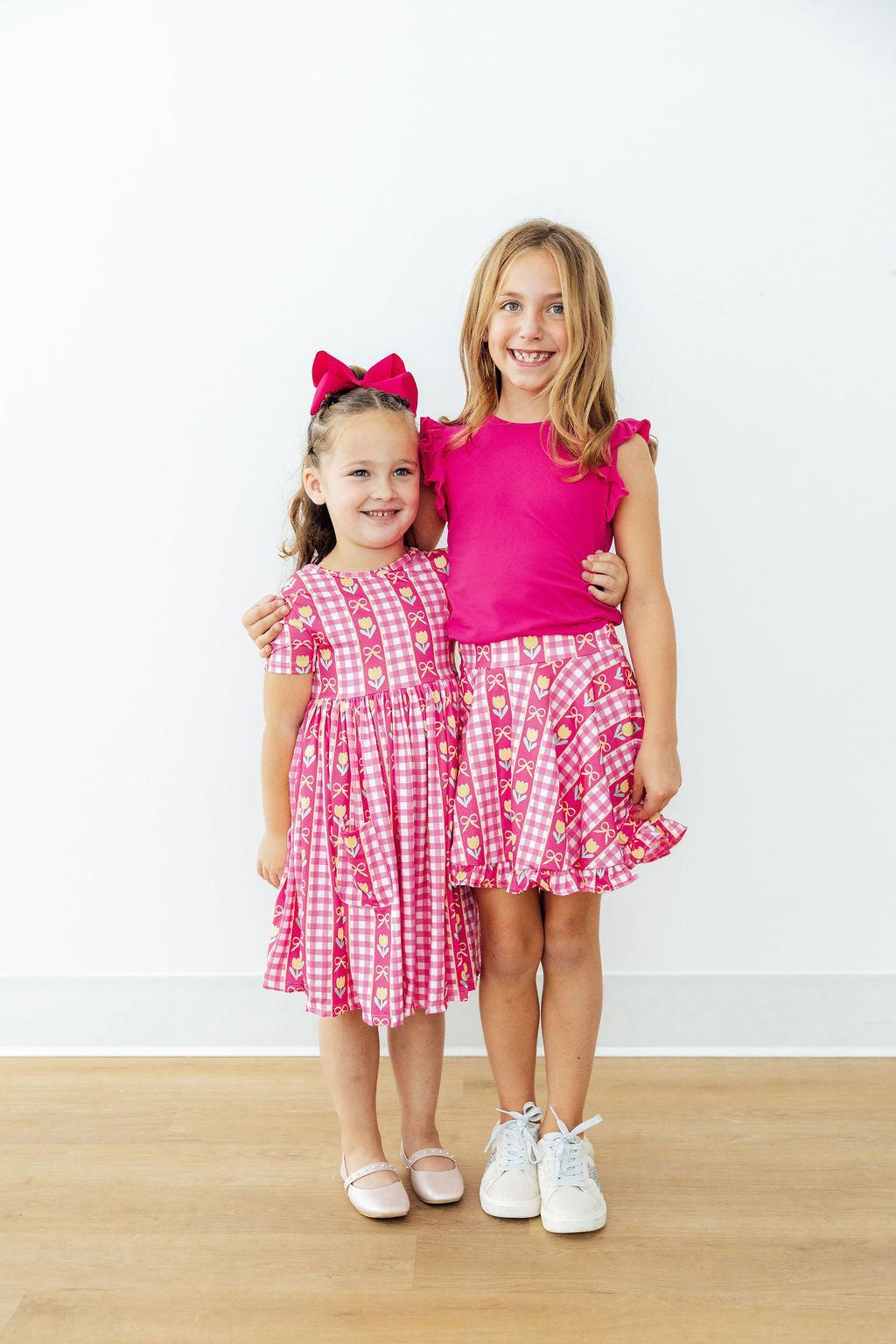 I Love You Tulip Much S/S Pocket Twirl Dress 5
