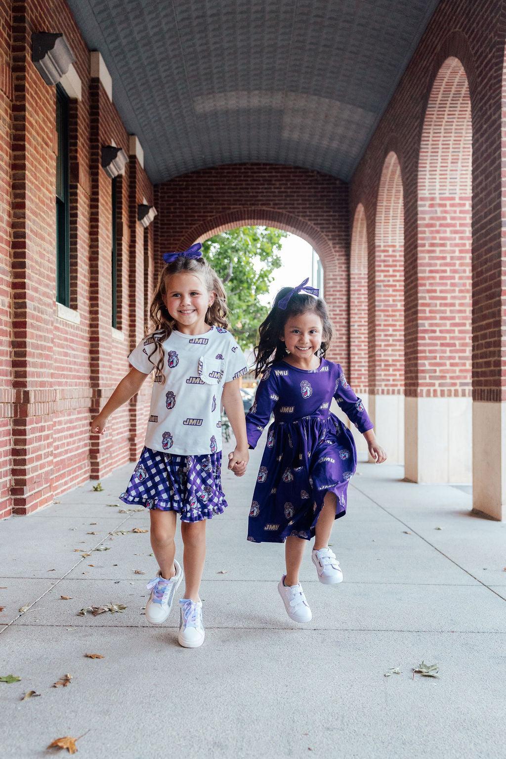JMU Plaid Duke Dog Twirl Skort 2
