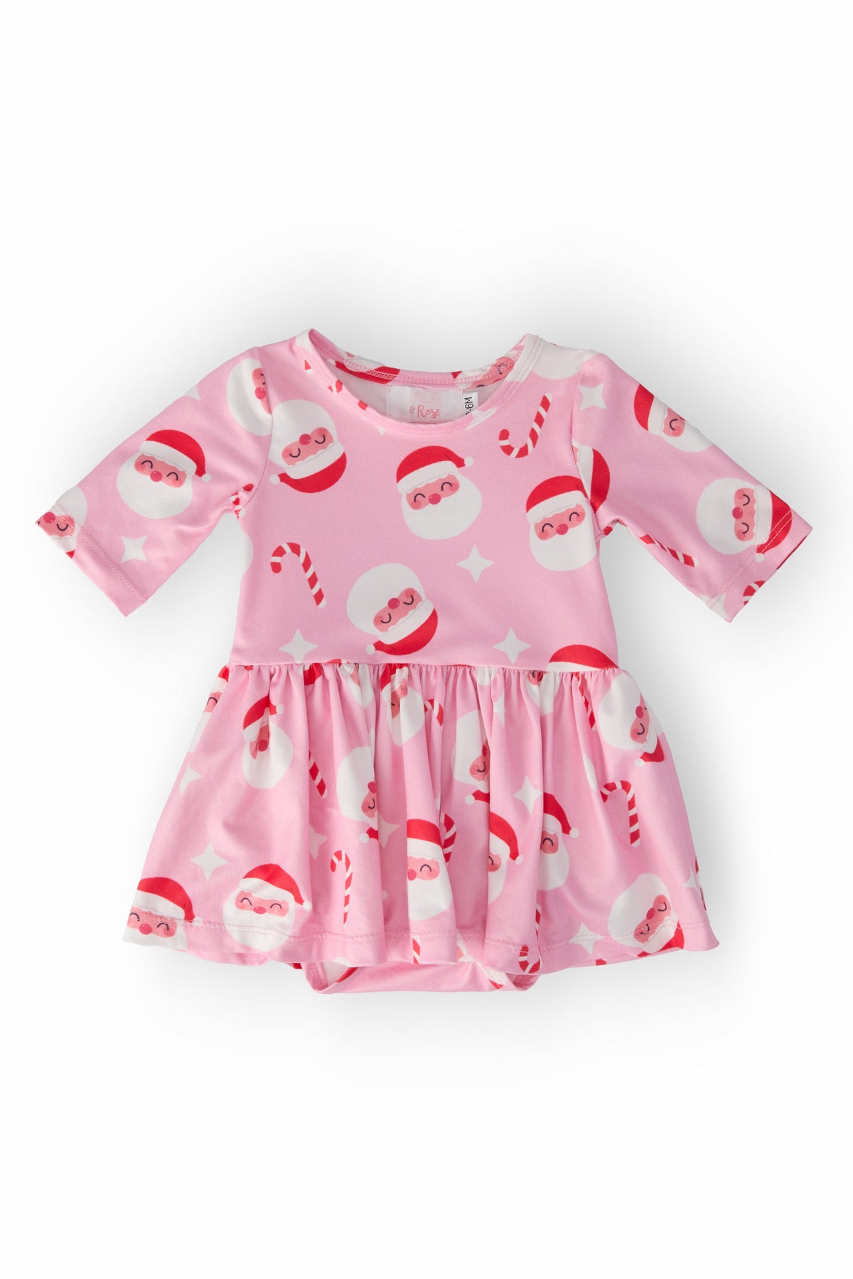 Jingle Bells 3/4 Sleeve Twirl Bodysuit 1