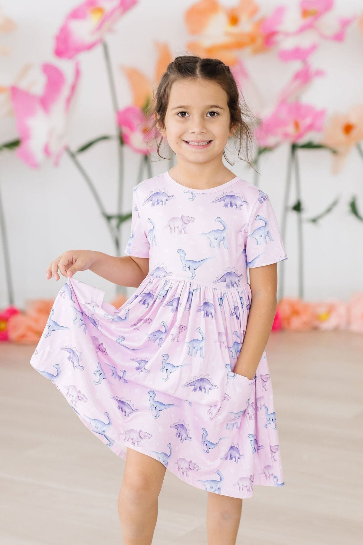 Jurassic Joy S/S Pocket Twirl Dress 1