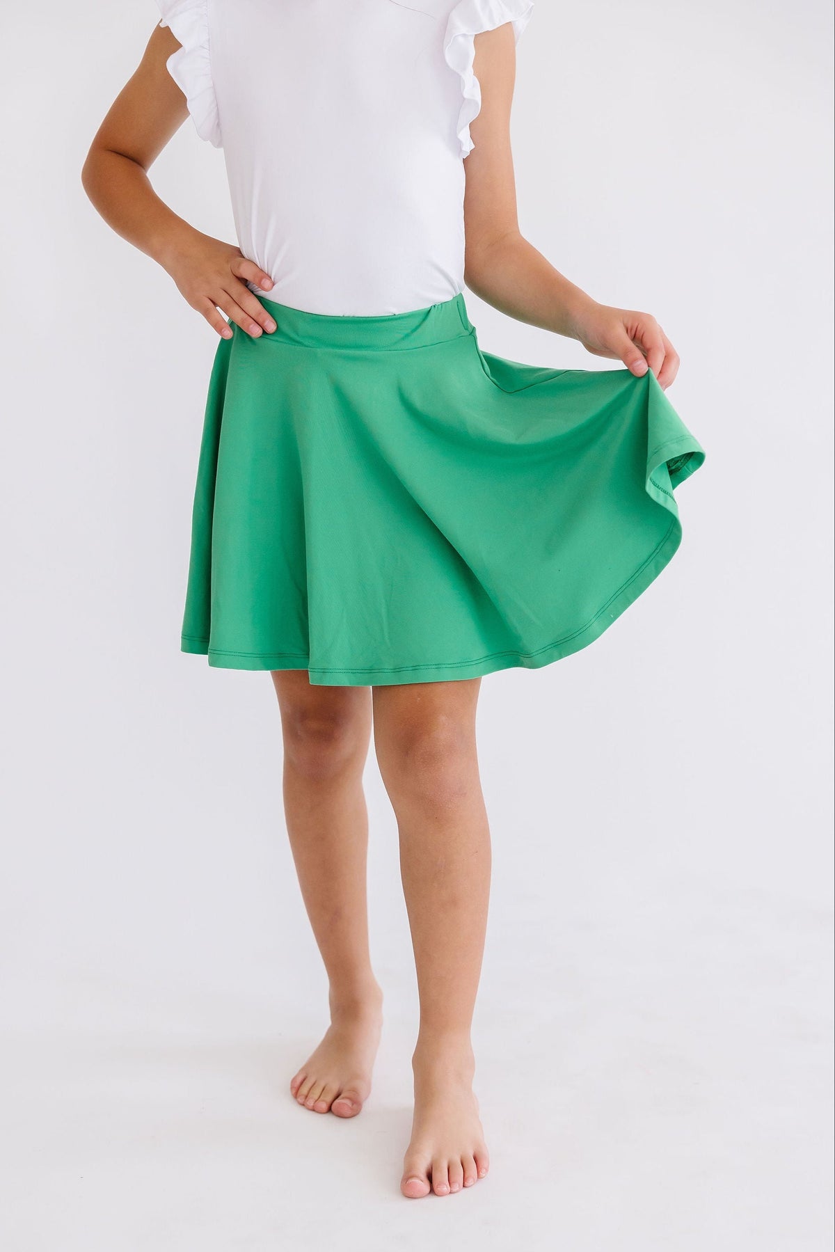 Kelly Green Twirl Skort 3