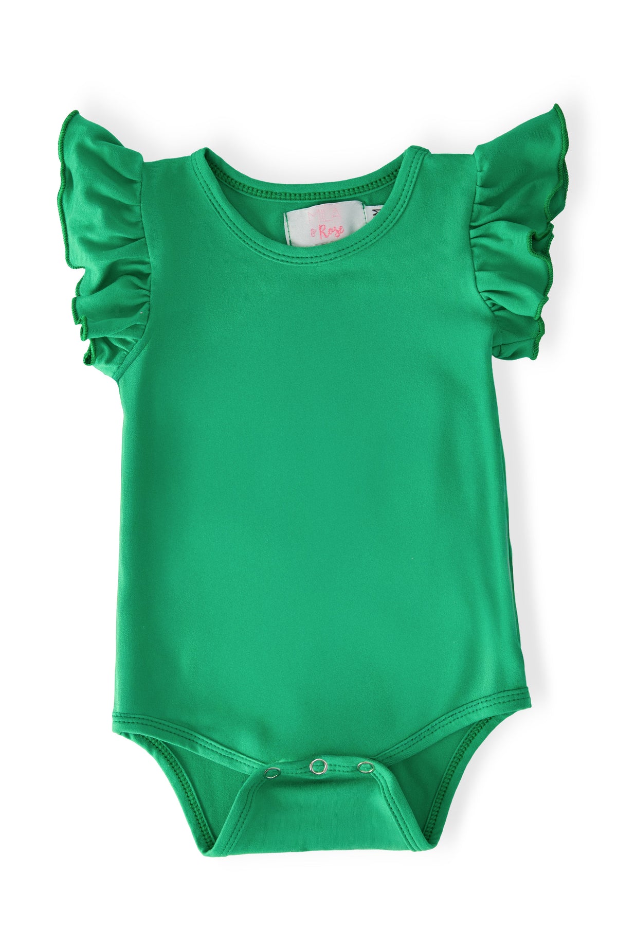Kelly Green S/S Flutter Bodysuit 1