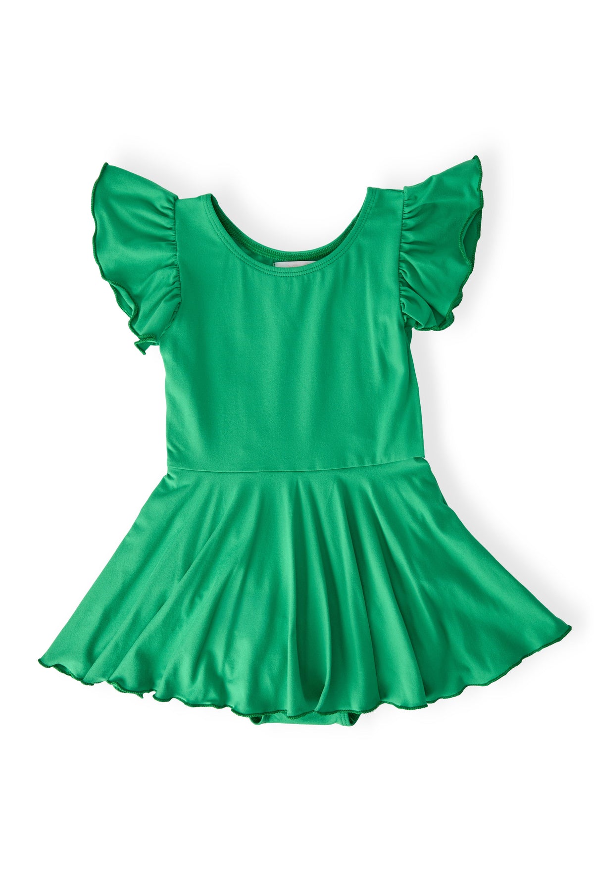 Kelly Green S/S Twirl Leotard 1