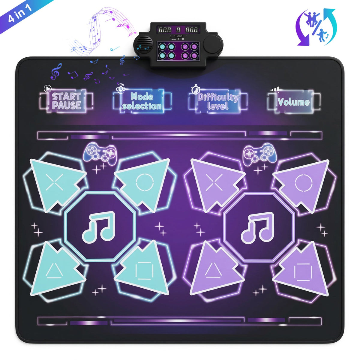 Electronic Kids Dance Mat with 8 Songs & LED Lights 2