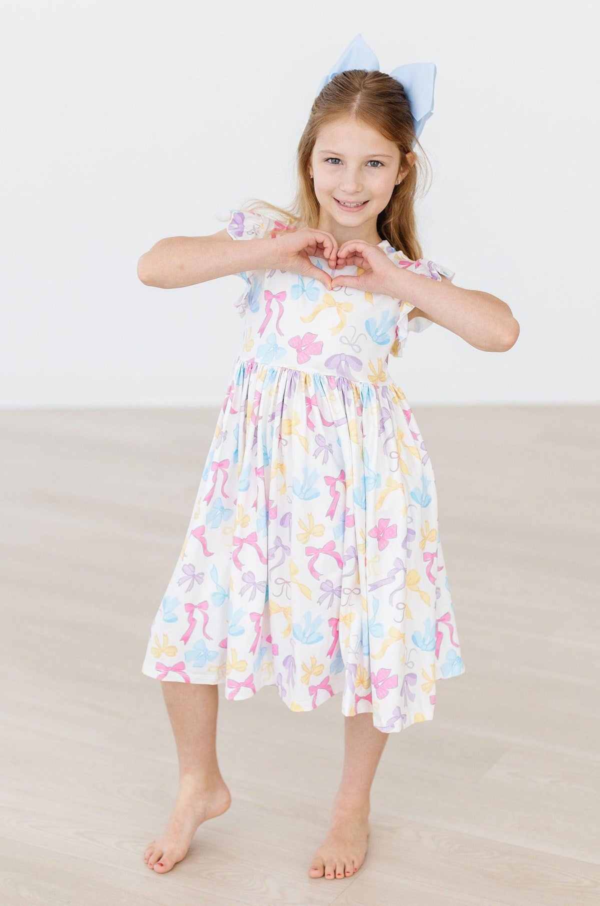Bow-tastic Flutter Sleeve Twirl Dress 5