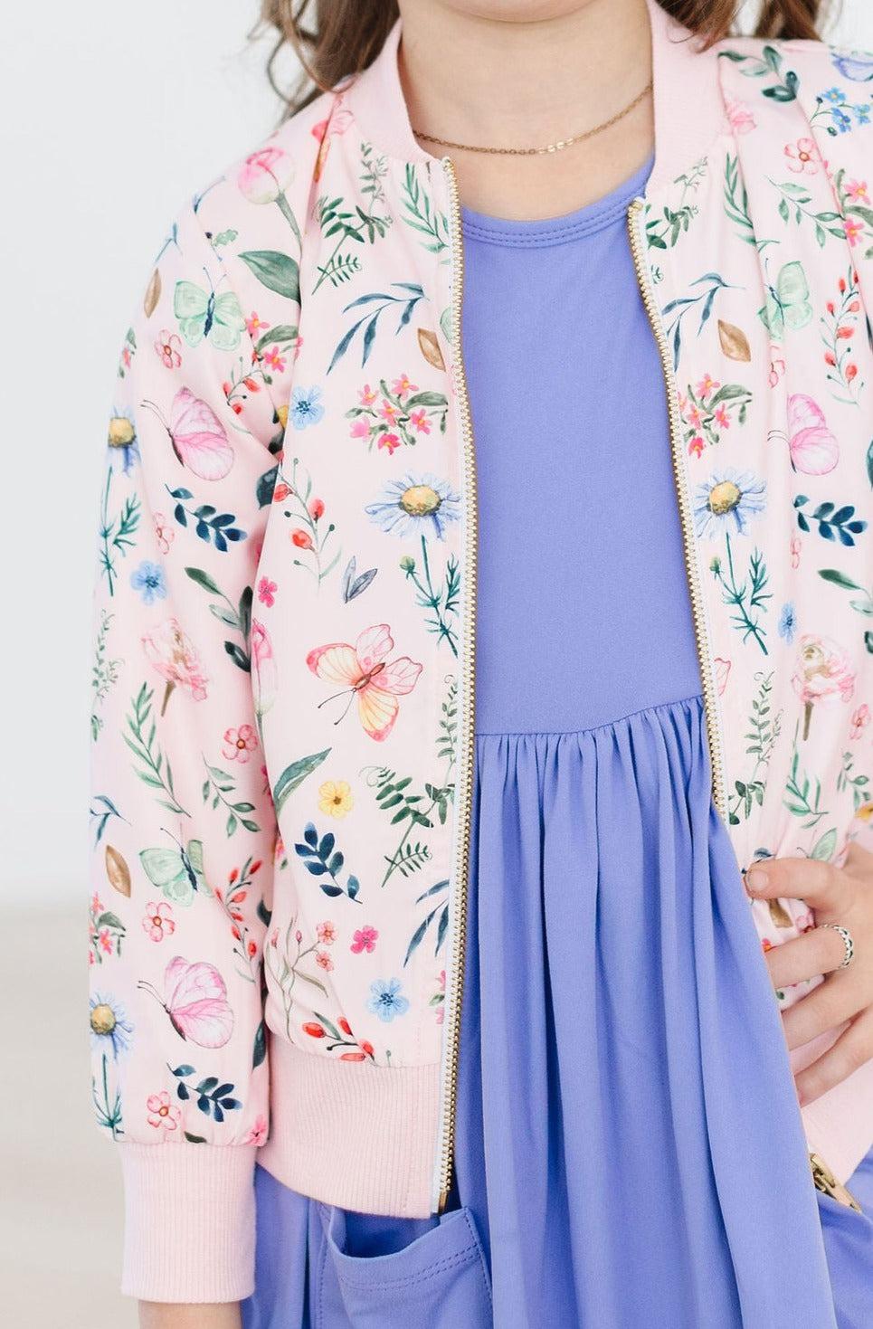 Butterfly Meadows Satin Jacket 3
