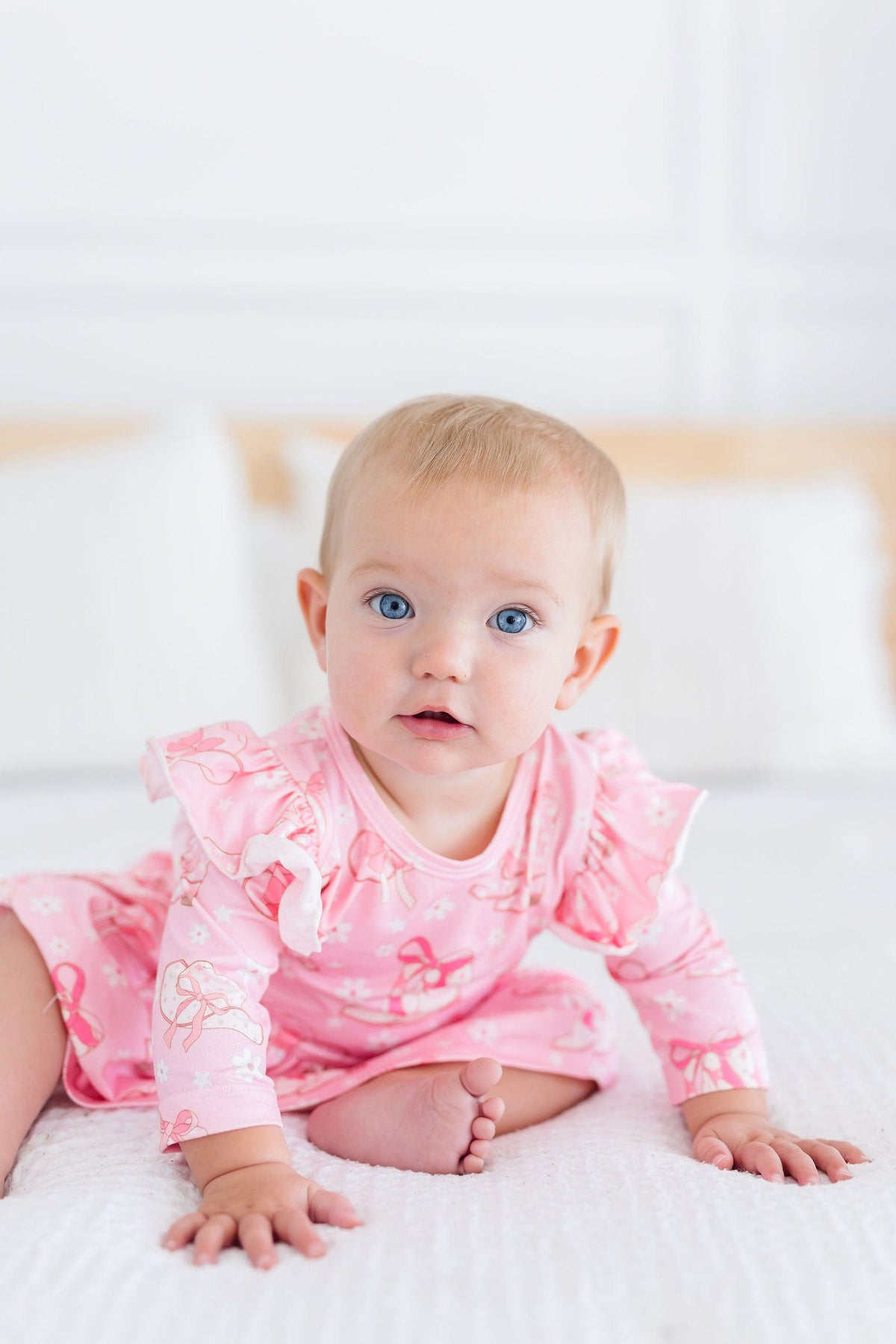 Howdy 3/4 Sleeve Flutter Twirl Bodysuit 6
