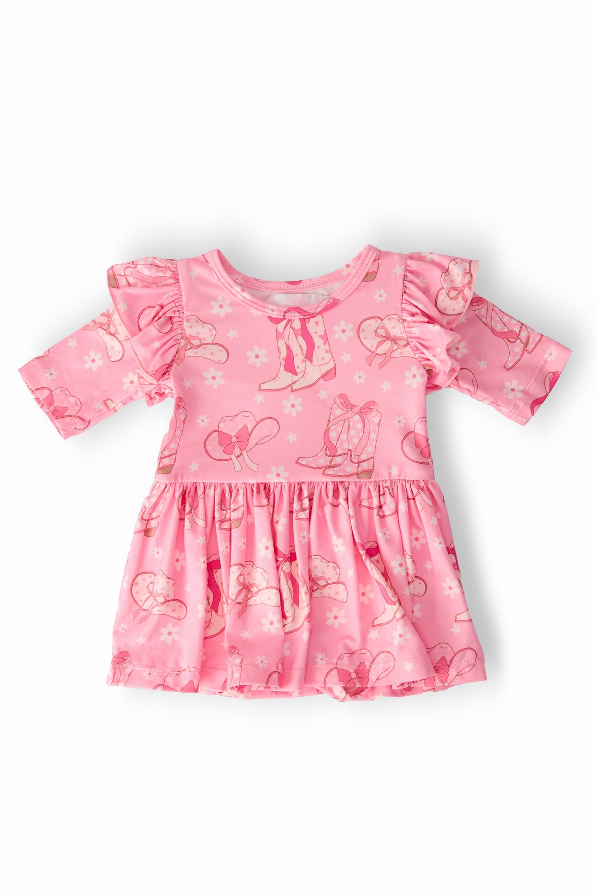 Howdy 3/4 Sleeve Flutter Twirl Bodysuit 4
