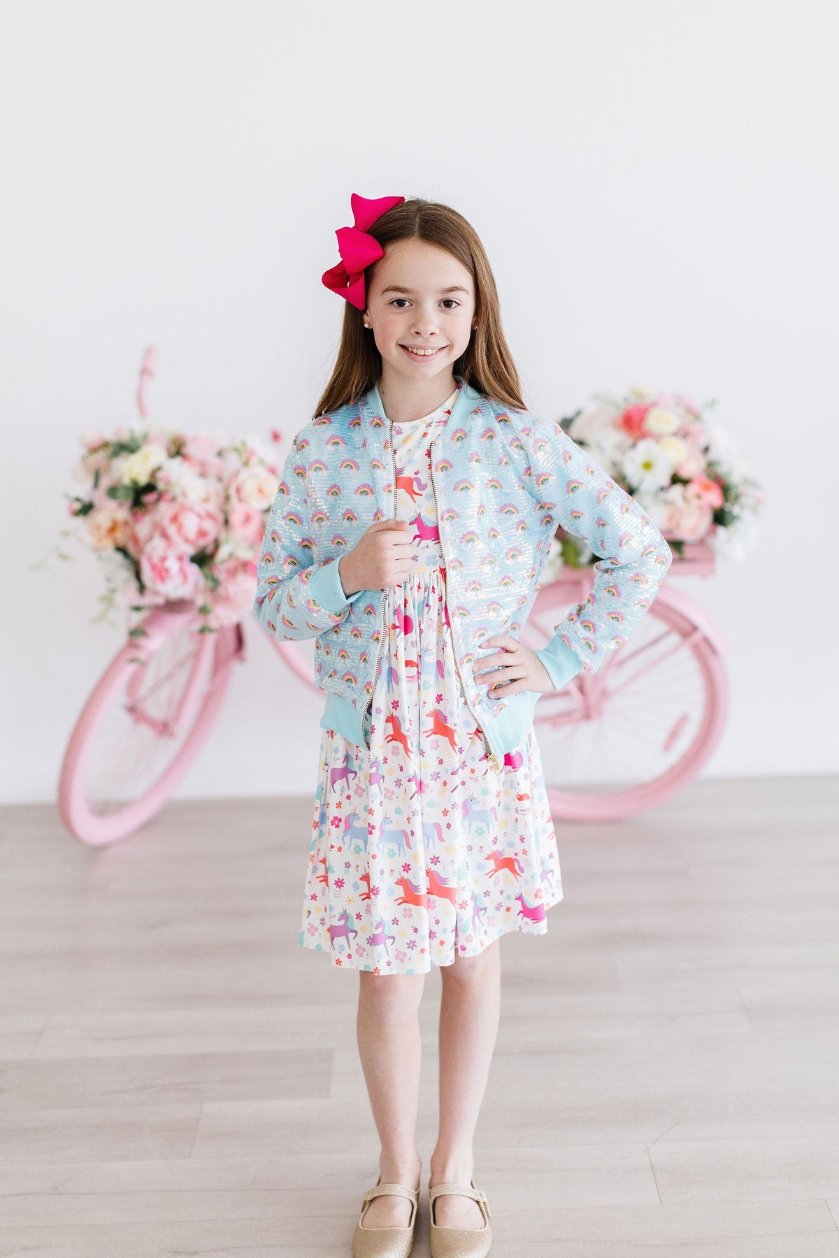 Mint Rainbow Sequin Jacket 2