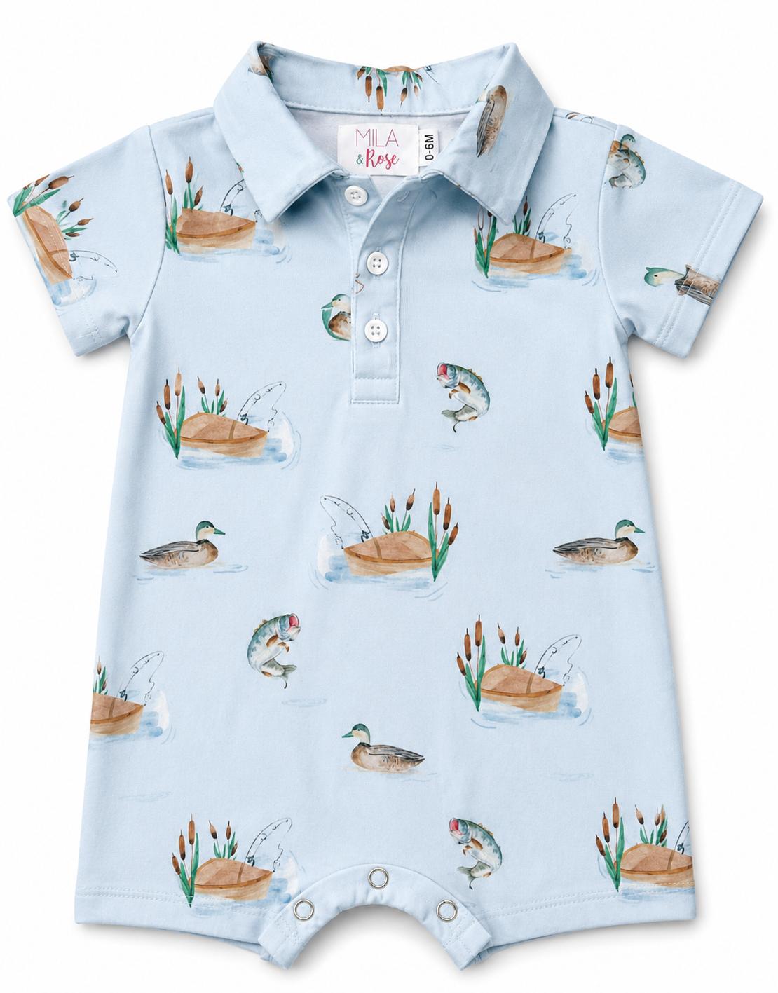 Lake Day Polo Shorty One-Piece 1