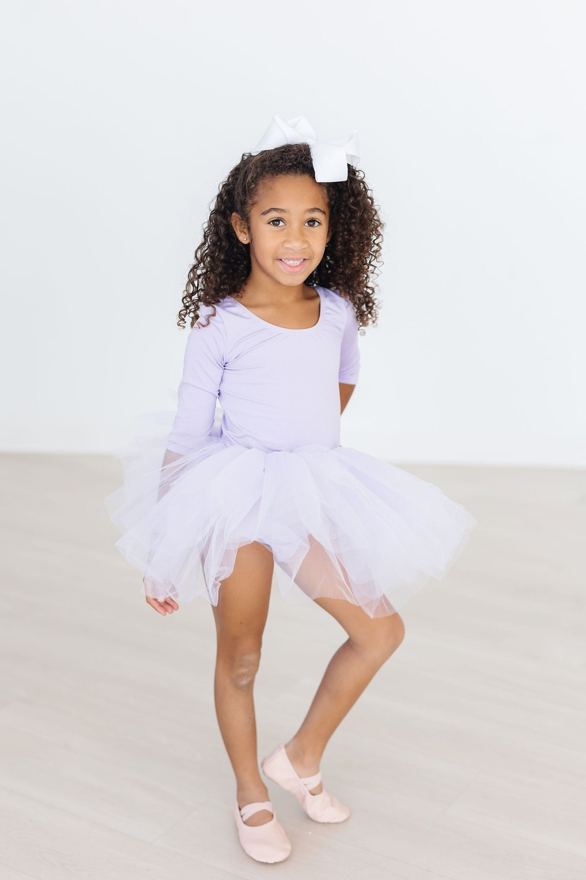 Lavender 3/4 Tutu Leotard 3