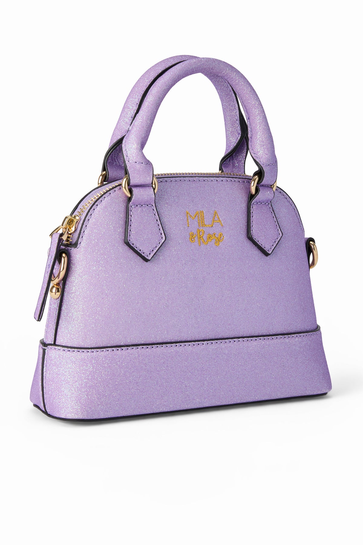 Lavender Glitter Girl's Crossbody Purse 1