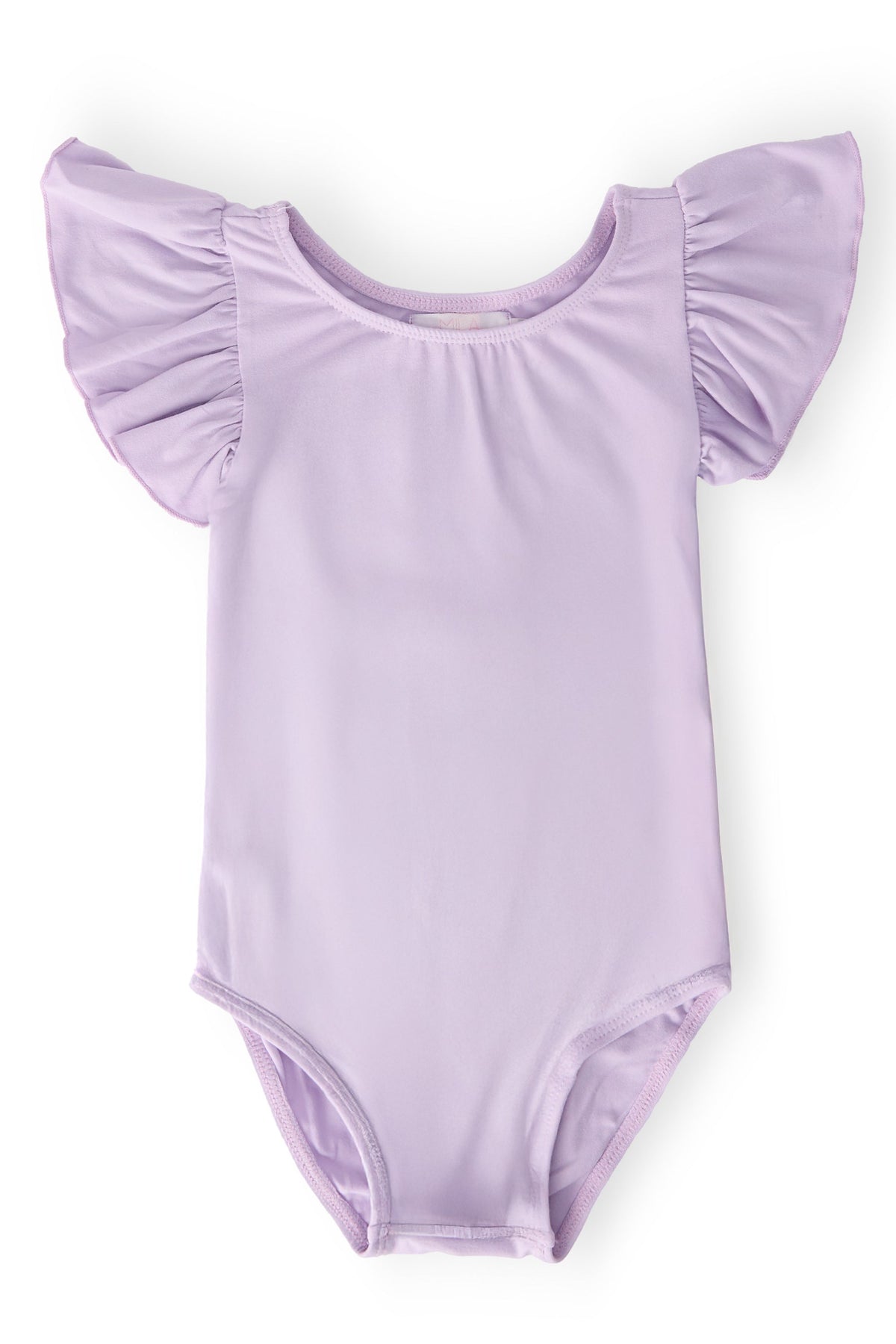 Lavender S/S Flutter Sleeve Leotard 1