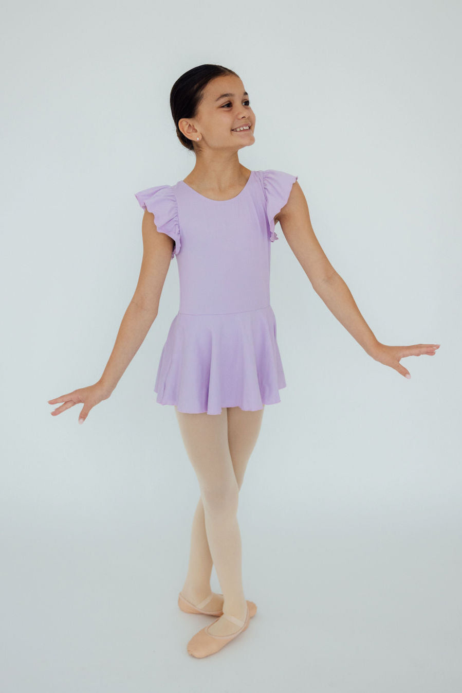 Lavender S/S Twirl Leotard 2