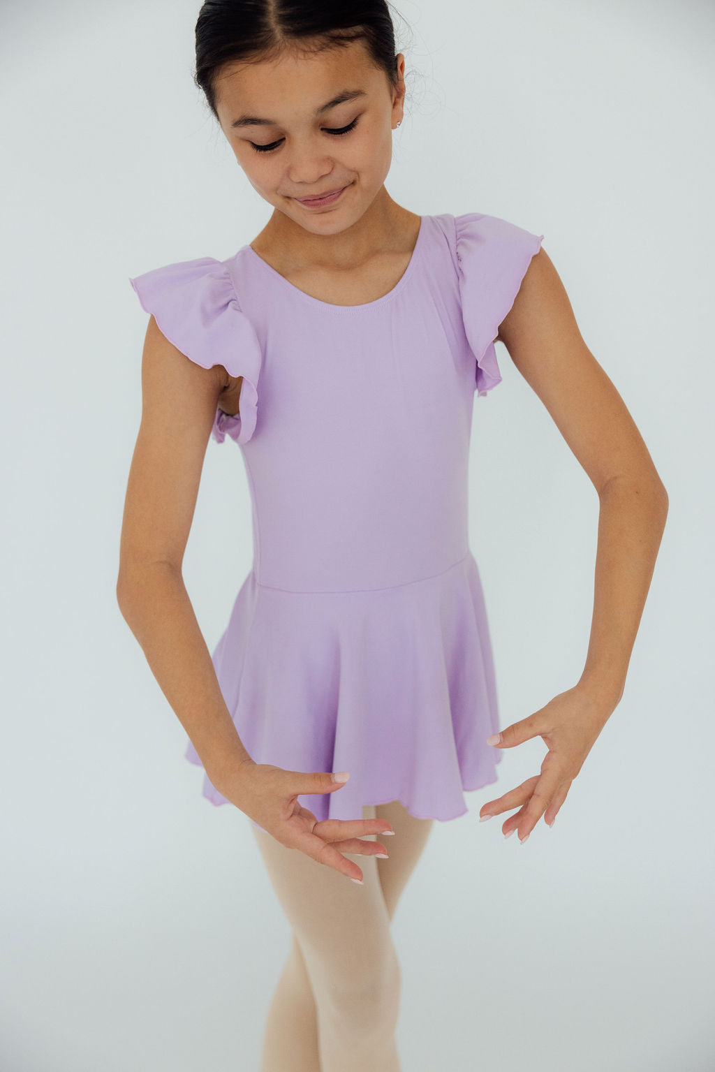 Lavender S/S Twirl Leotard 3