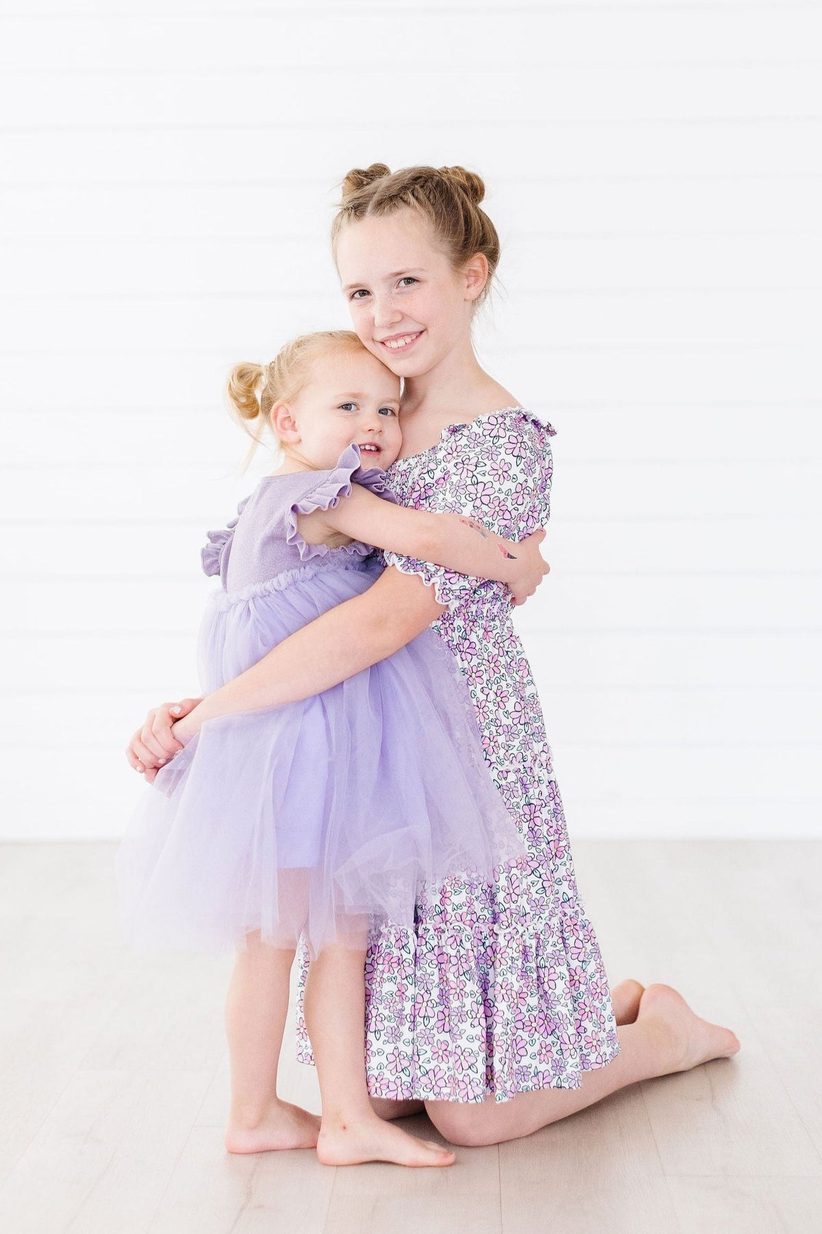 Lovely Lavender Smocked Ruffle Dress 7