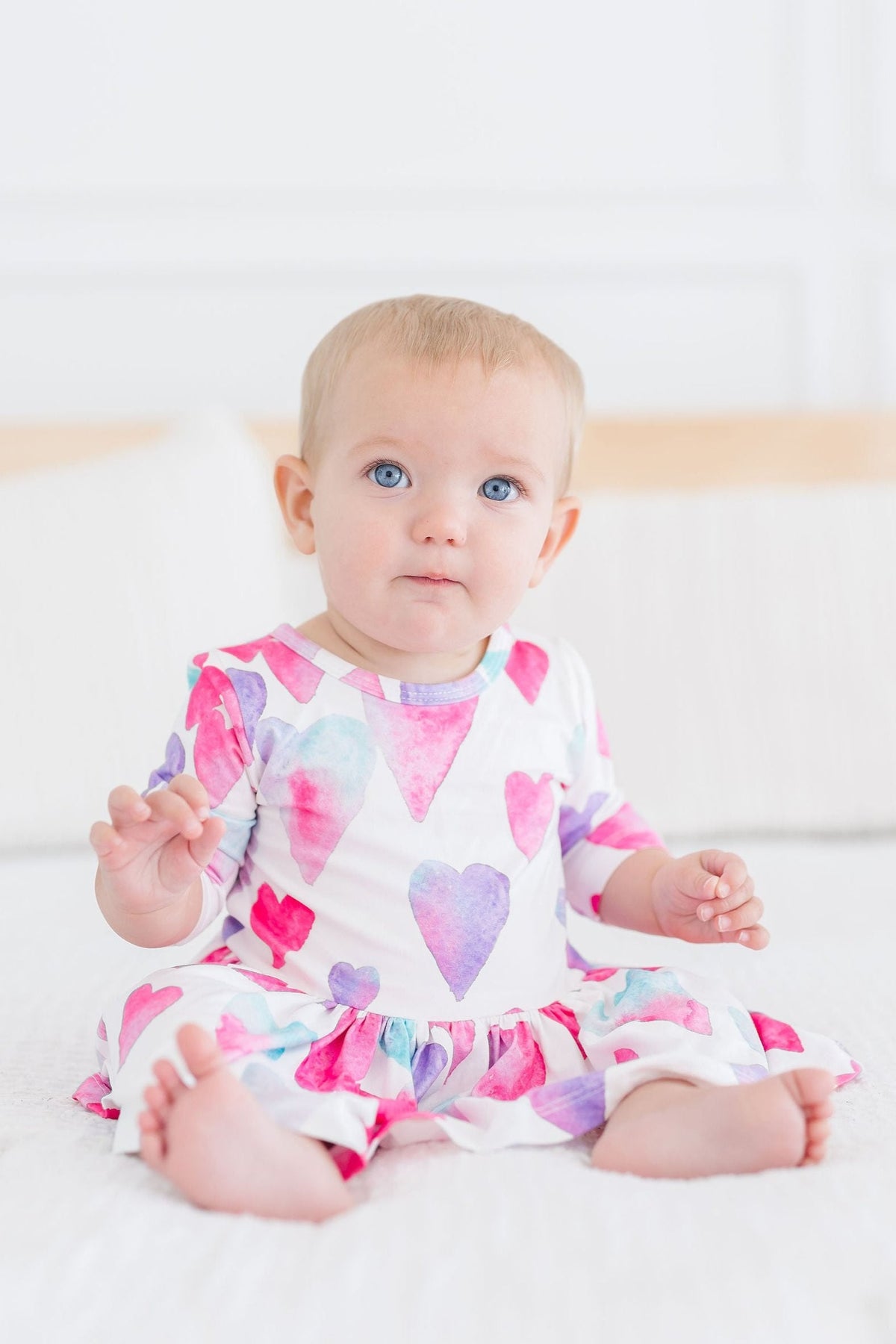 Light Hearted 3/4 Sleeve Twirl Bodysuit 5