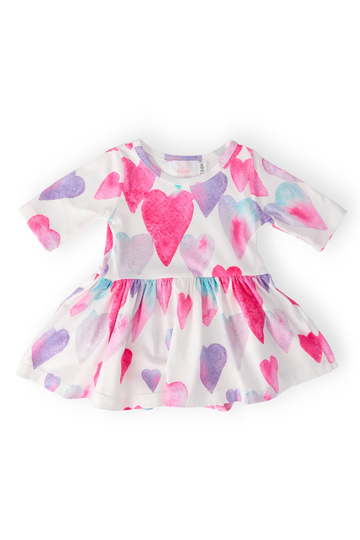 Light Hearted 3/4 Sleeve Twirl Bodysuit 1