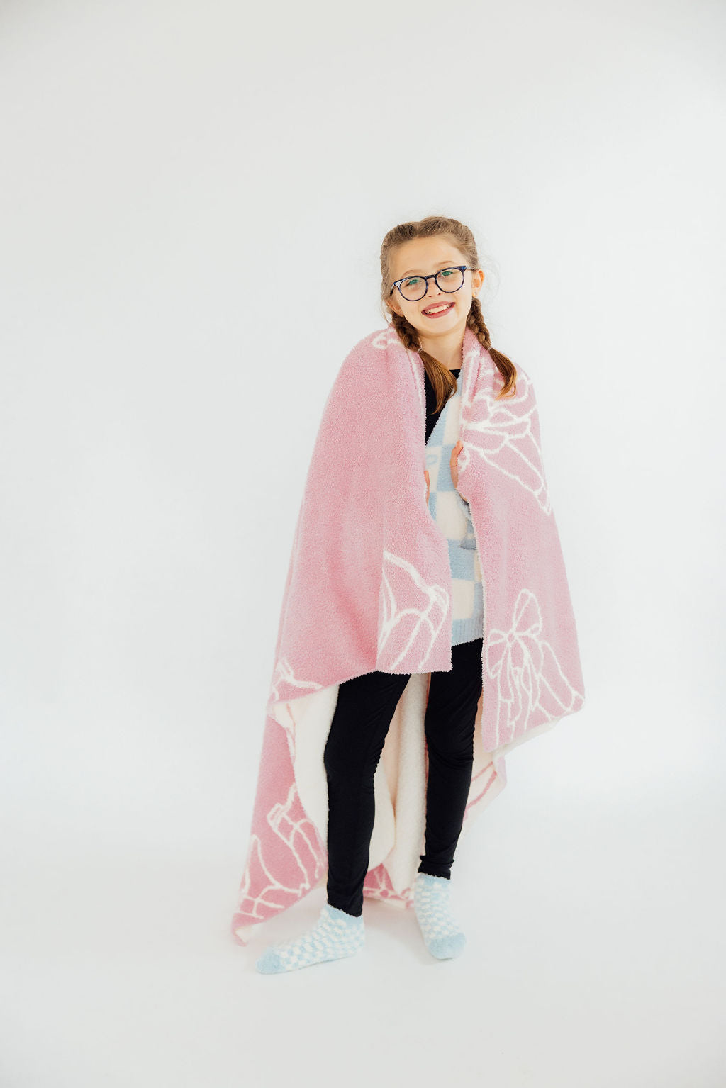 Light Pink Cowgirl Cozy Blanket 3