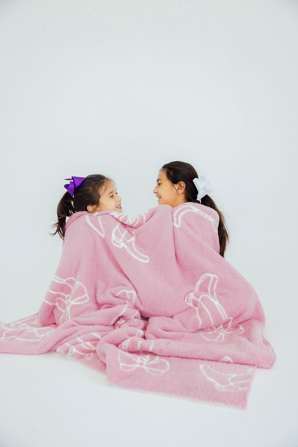 Light Pink Cowgirl Cozy Blanket 6