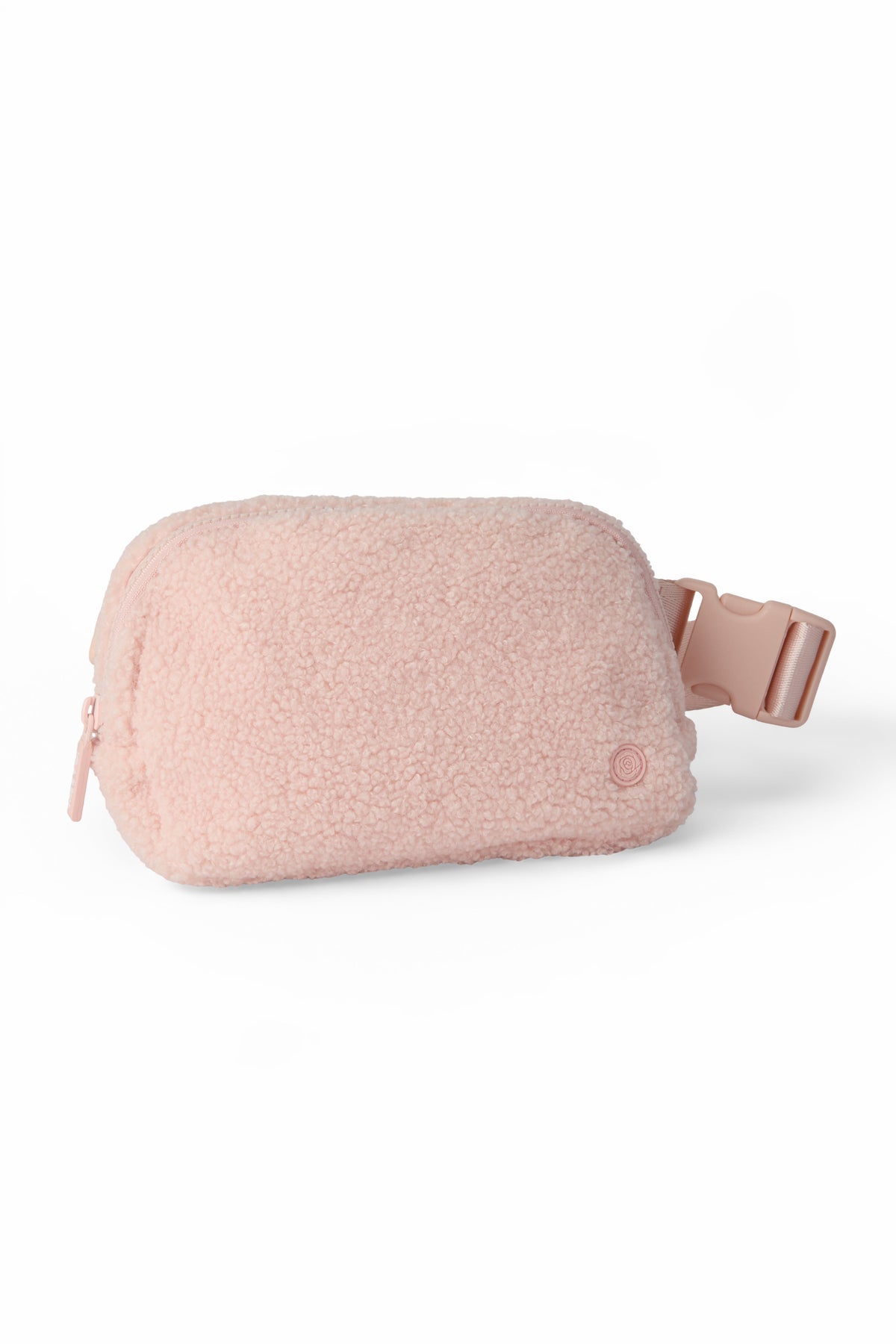 Light Pink Fleece Belt Bag 4