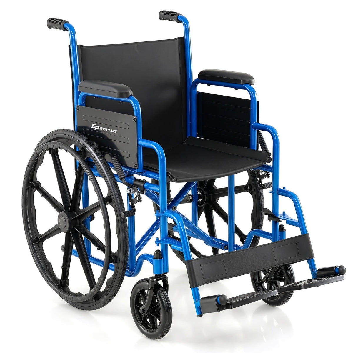 Folding Wheelchair for Adults with Swing-Away Footrest 2