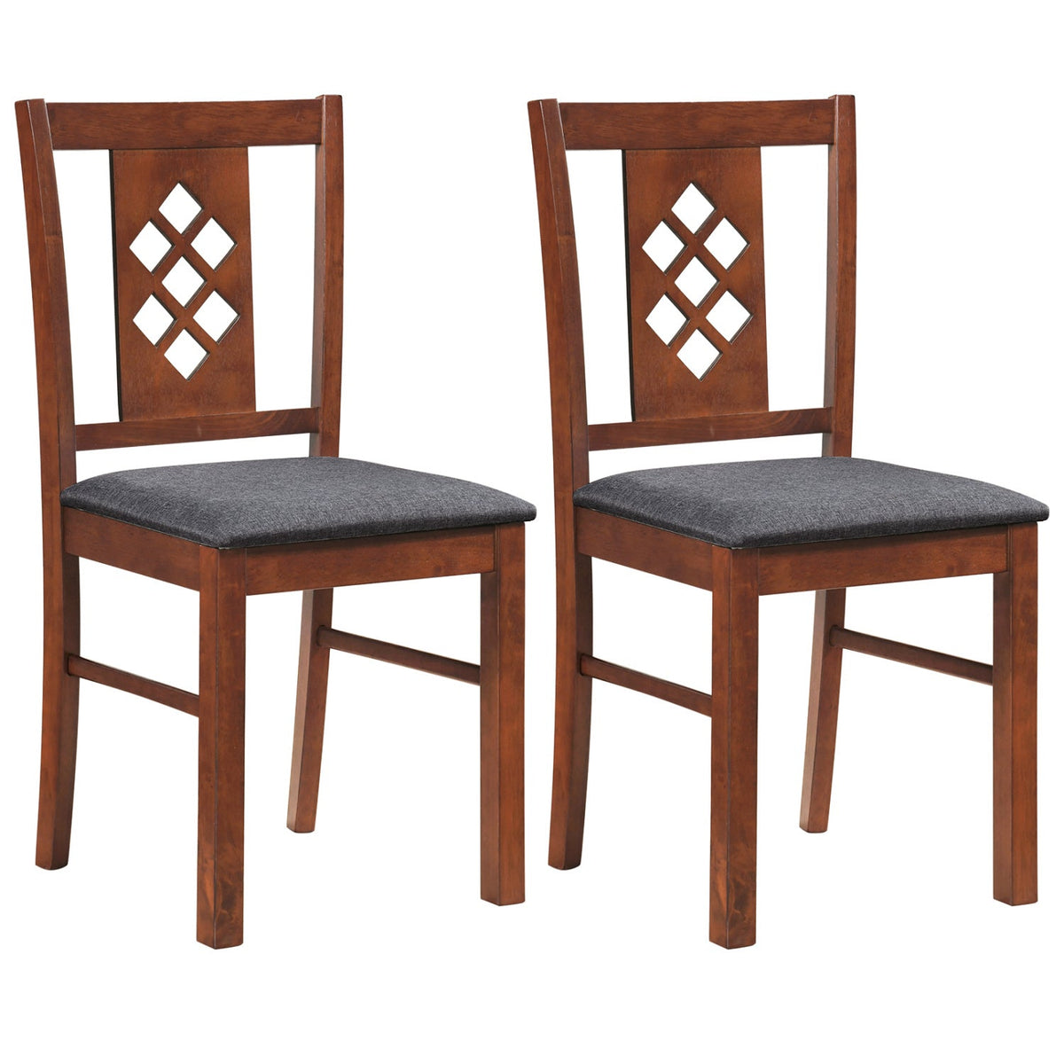 Upholstered Dining Chairs Set of 2 with Wood Frame 3