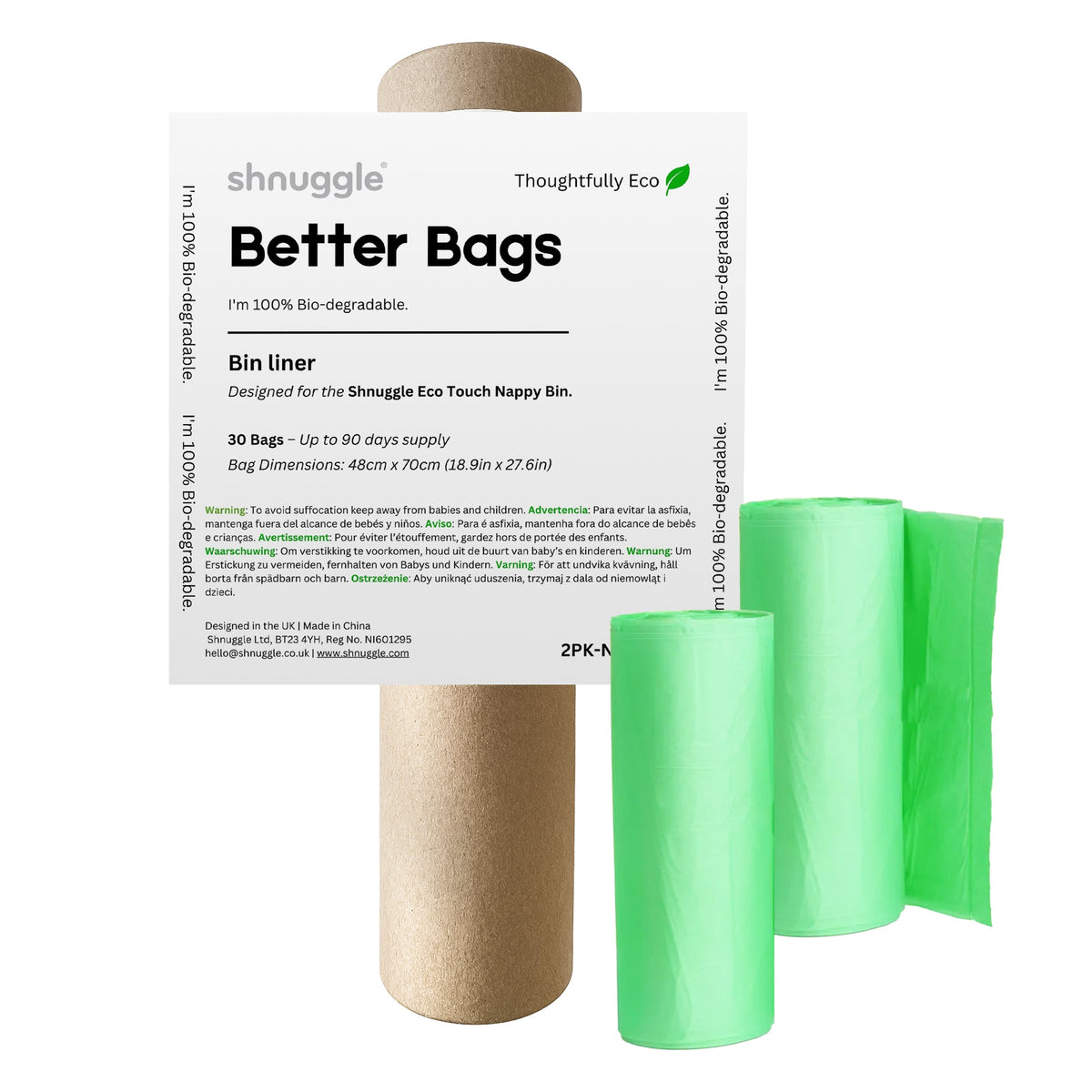 Shnuggle Better Bag Nappy Bin Diaper Pail Liners 1