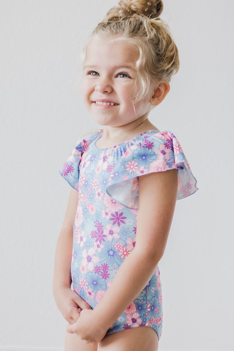 Love Blooms S/S Flutter Sleeve Leotard 5