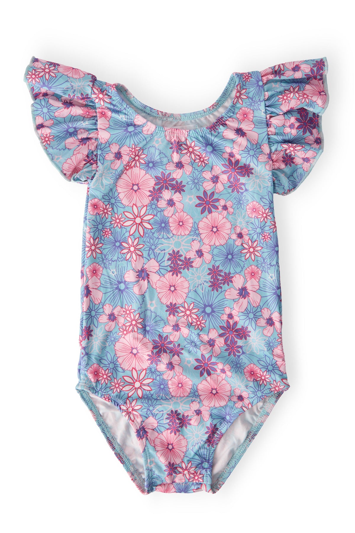 Love Blooms S/S Flutter Sleeve Leotard 1